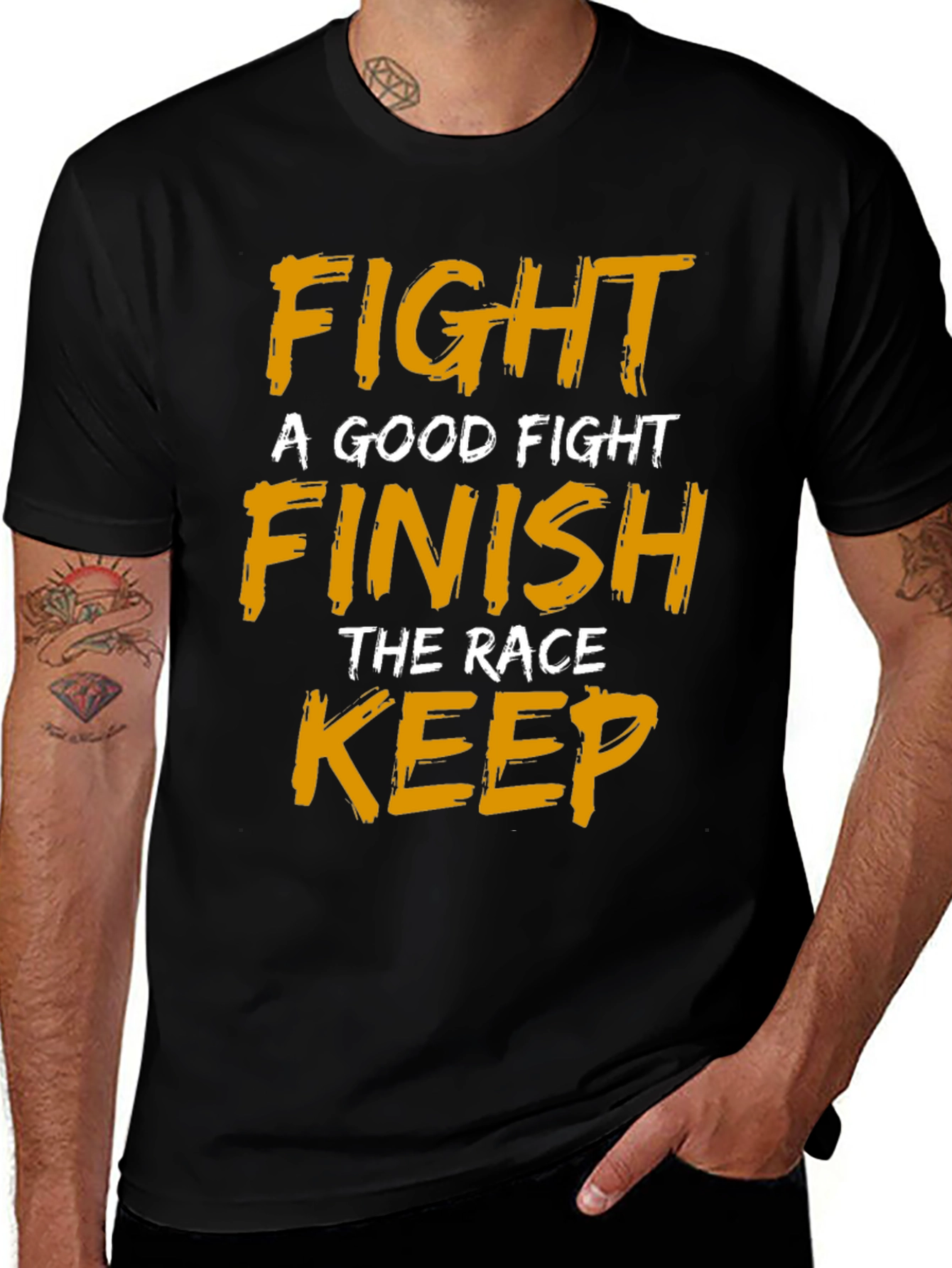 Motivational Fight Finish Keep T-Shirt