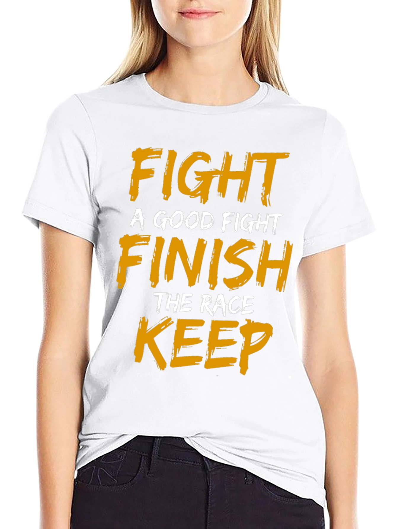 Motivational Fight Finish Keep T-Shirt