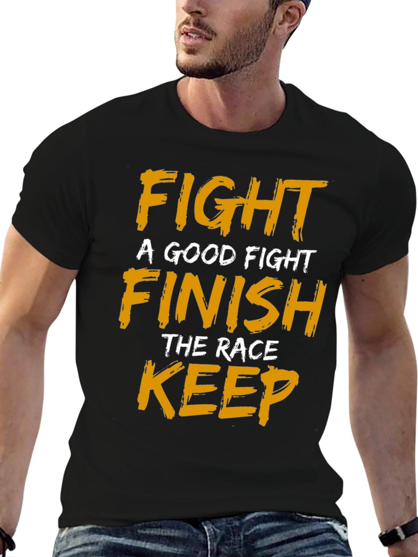 Motivational Fight Finish Keep T-Shirt