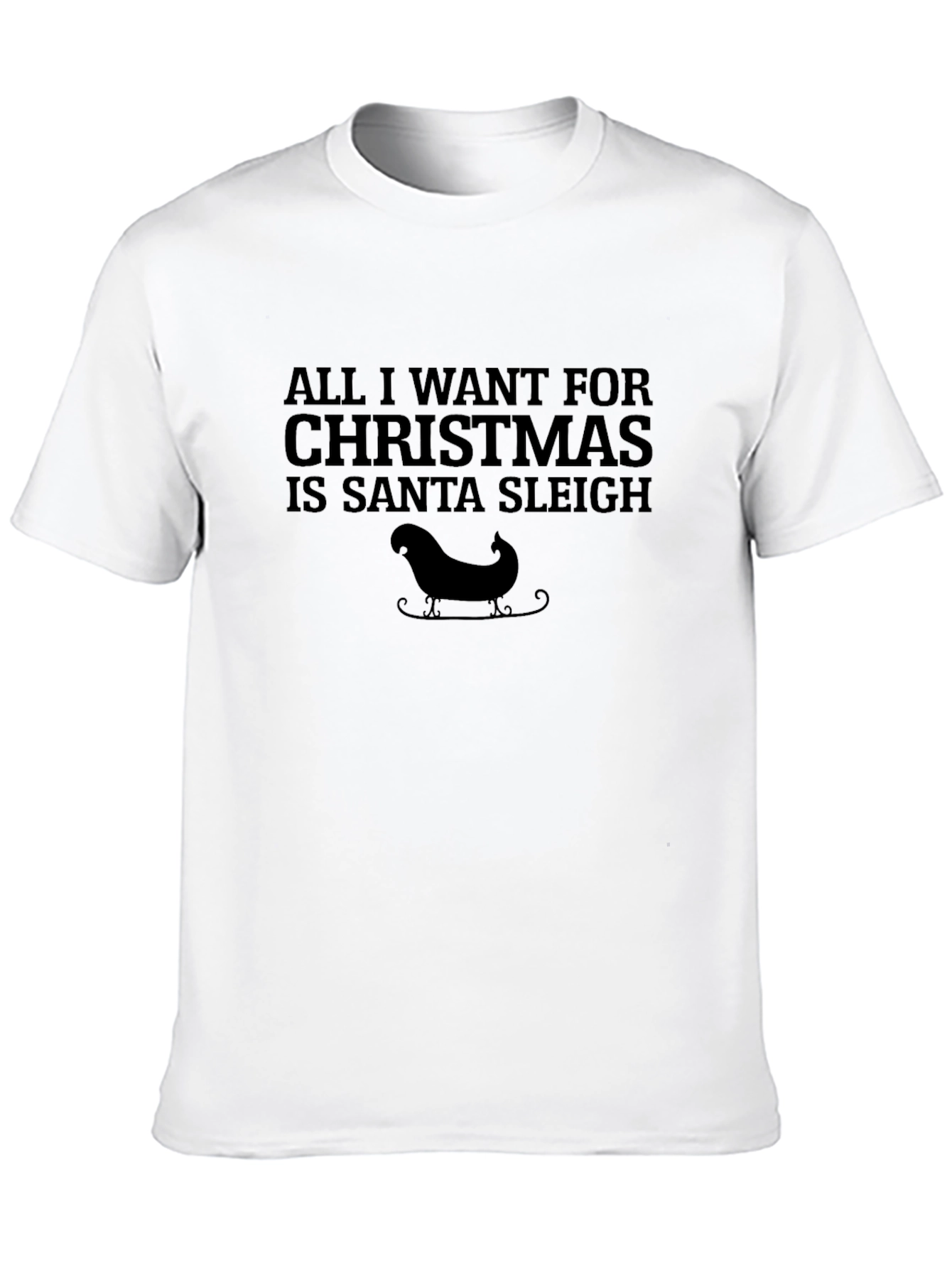 Christmas Santa Sleigh Graphic T-Shirt