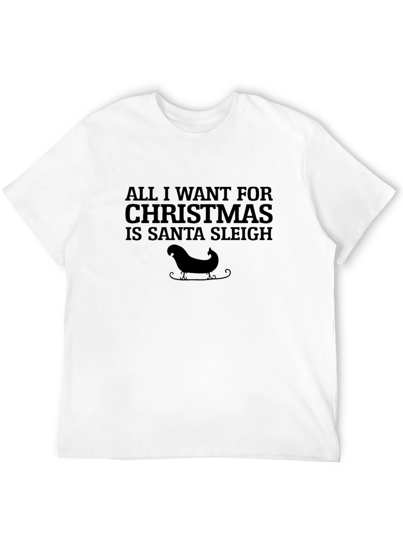 Christmas Santa Sleigh Graphic T-Shirt