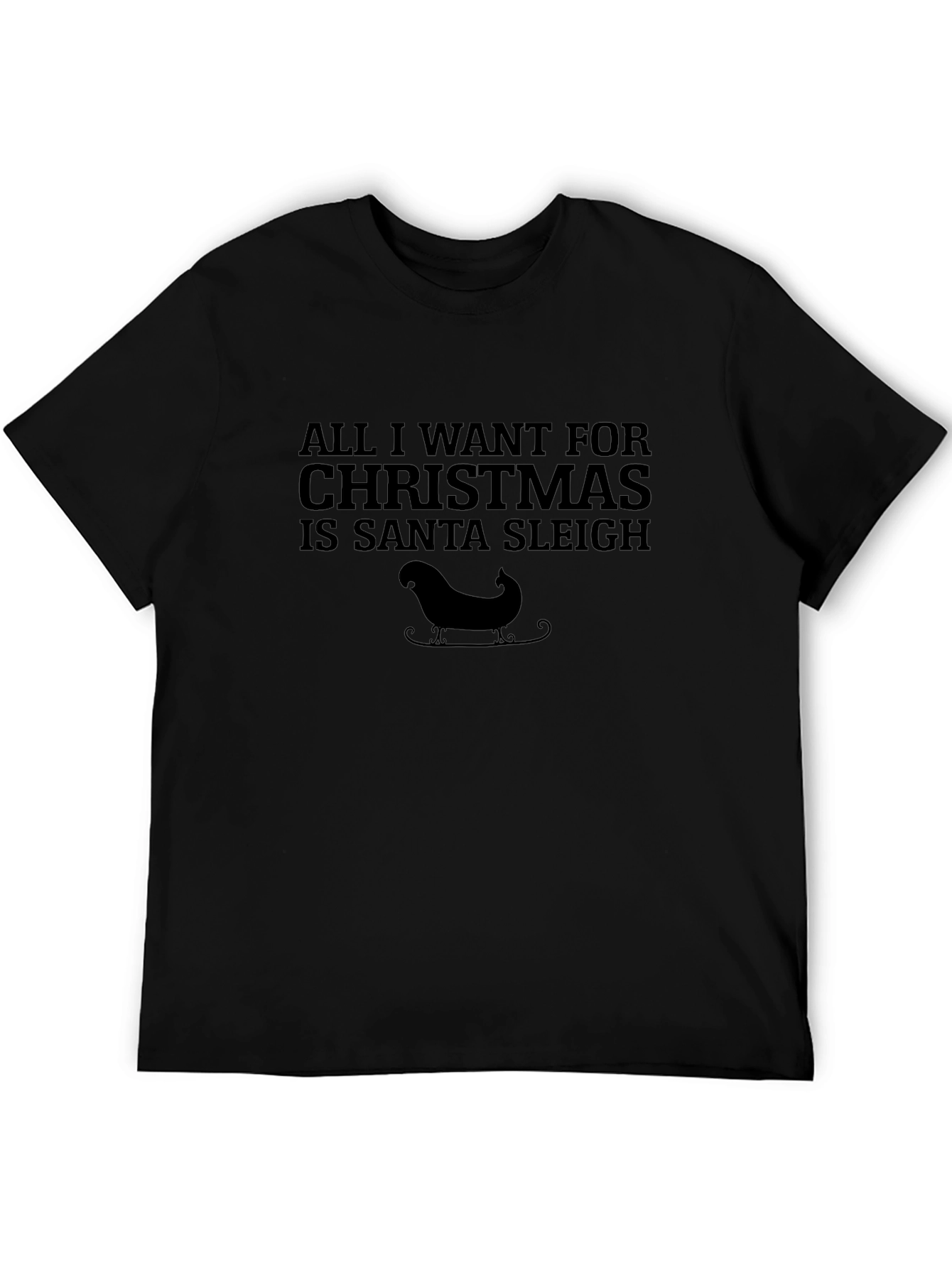 Christmas Santa Sleigh Graphic T-Shirt
