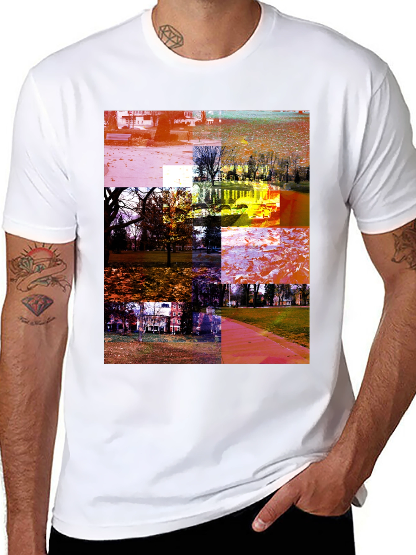 Park Collage Graphic Tee - Black