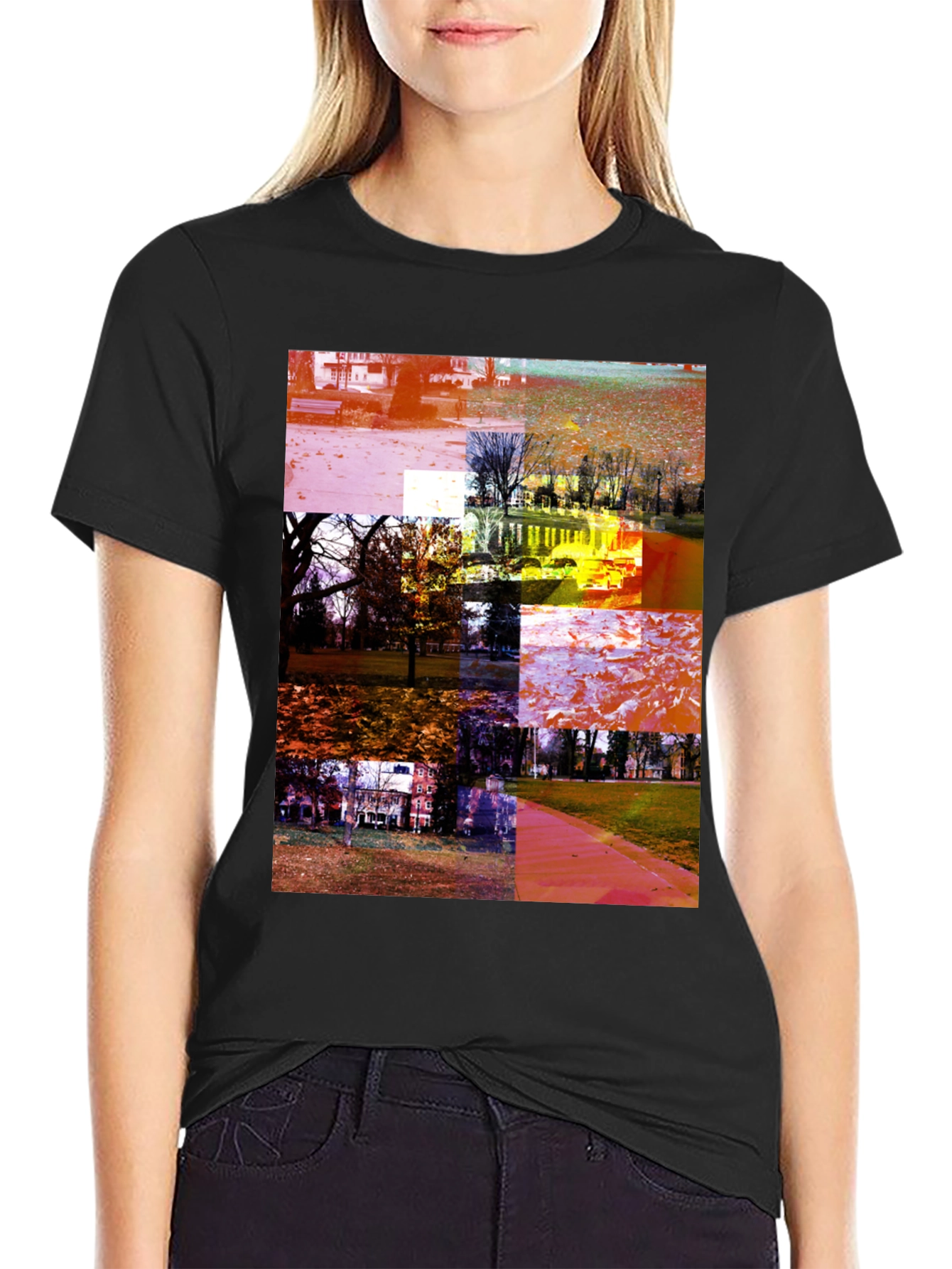 Park Collage Graphic Tee - Black