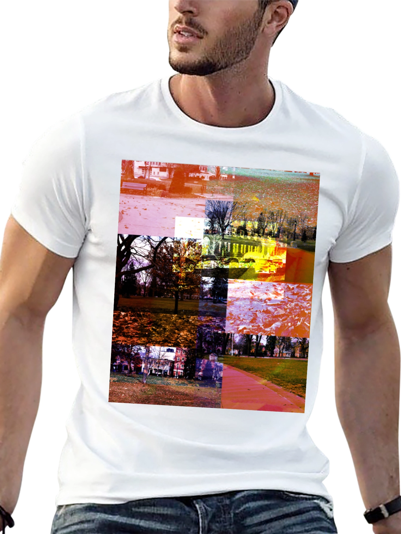 Park Collage Graphic Tee - Black