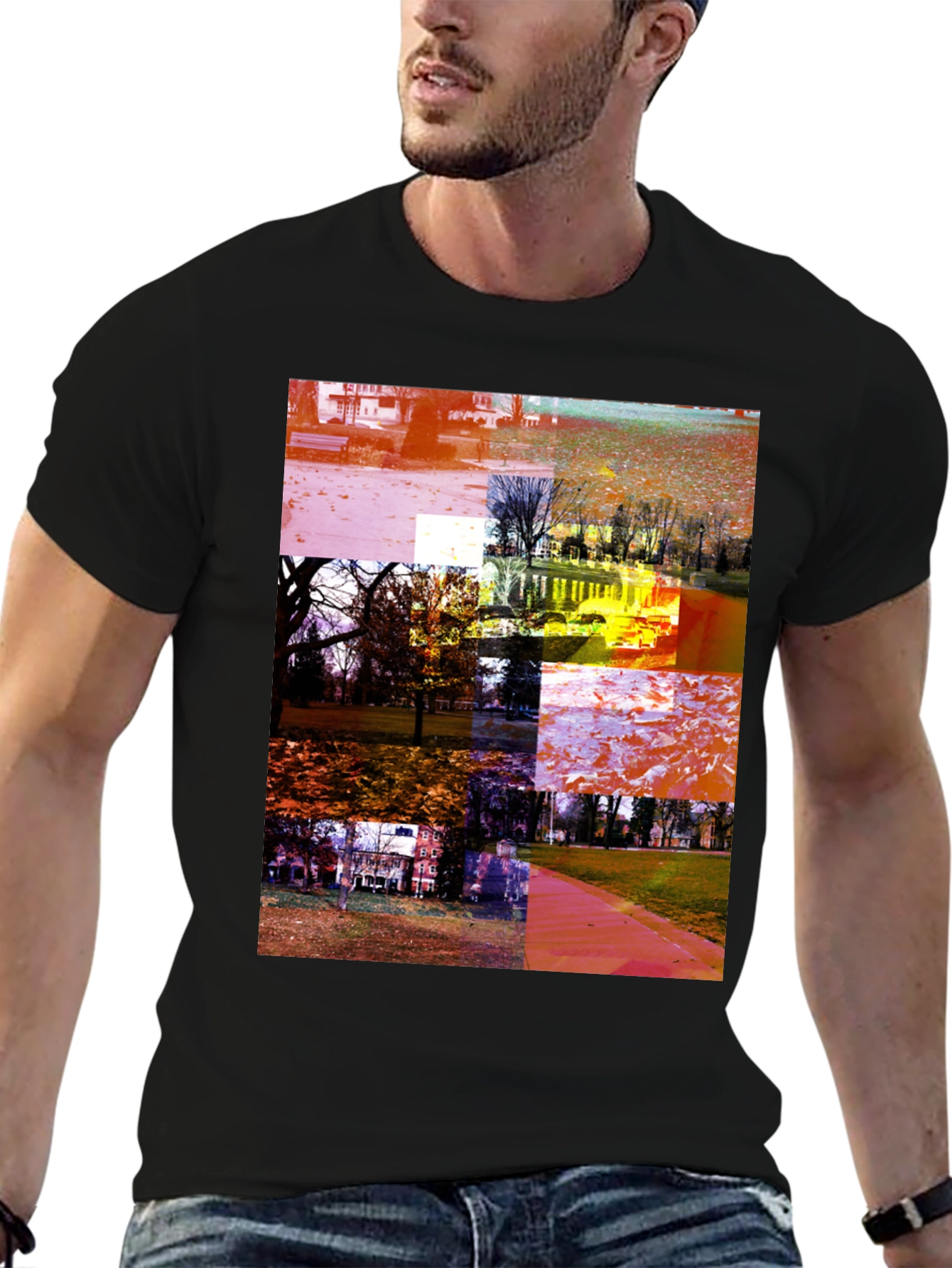 Park Collage Graphic Tee - Black
