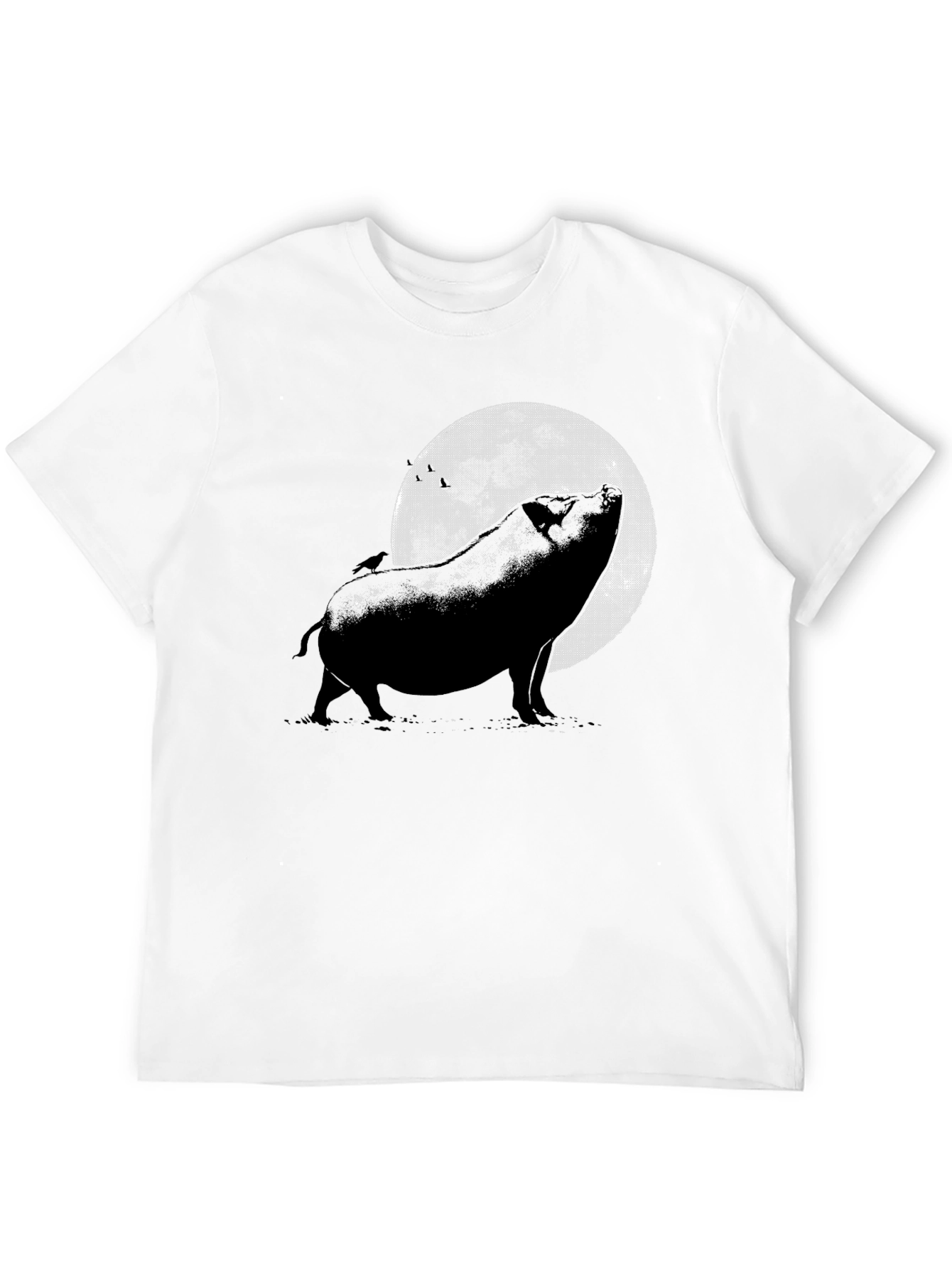 Pig Howling at the Moon Graphic Tee