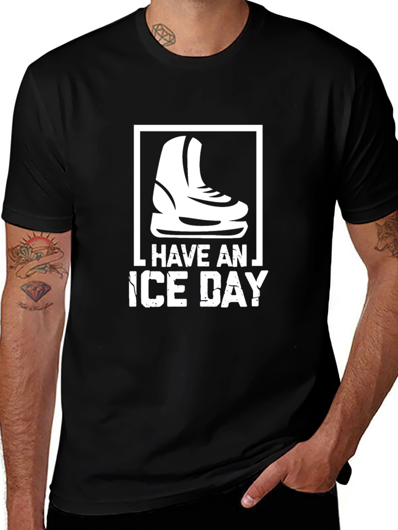 Have an Ice Day Black Graphic Tee