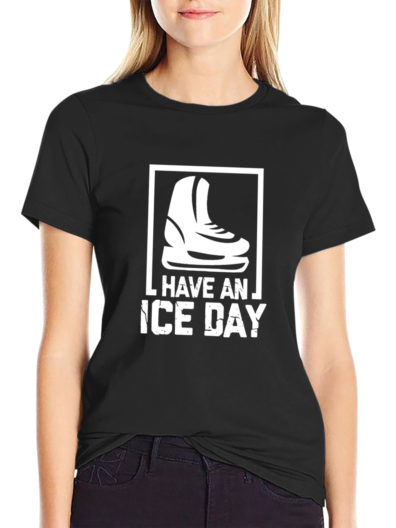 Have an Ice Day Black Graphic Tee