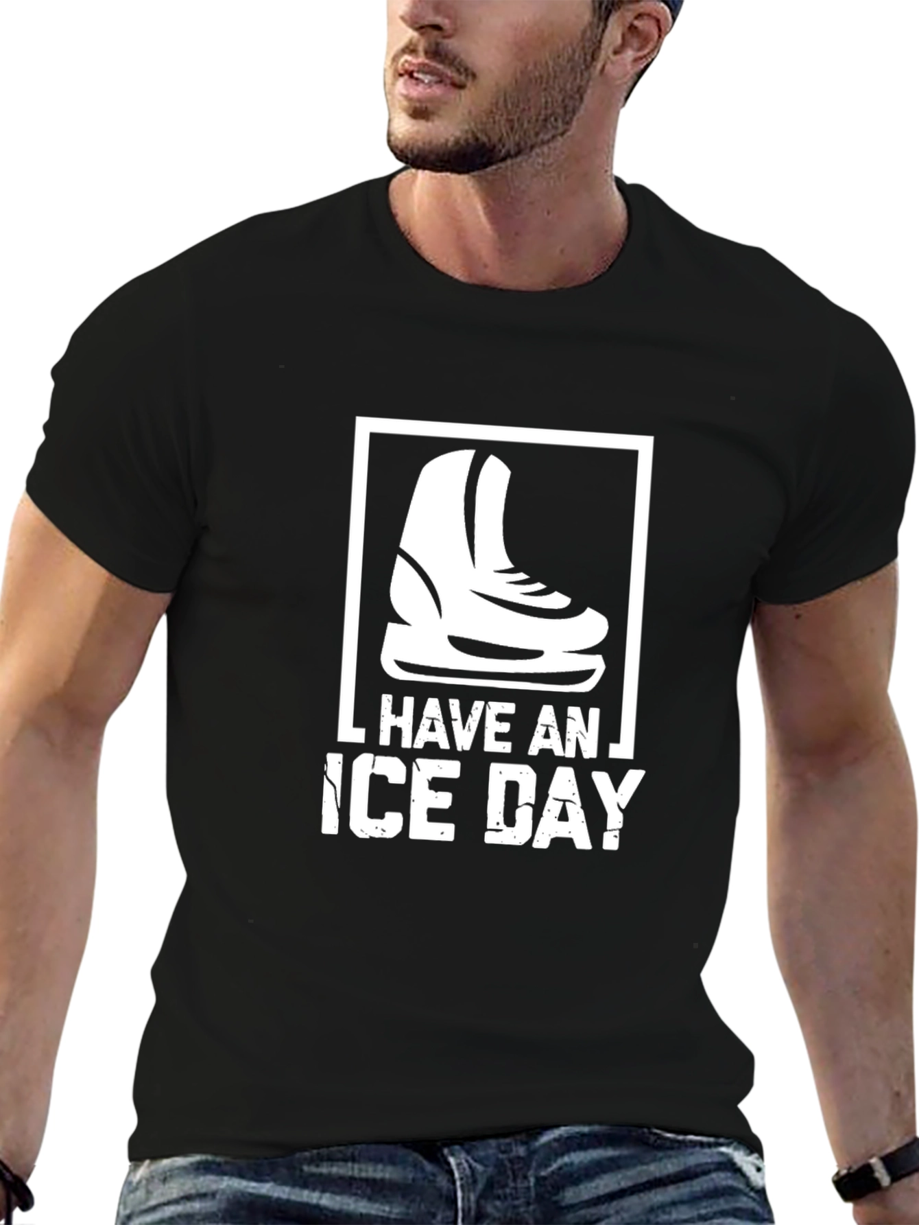 Have an Ice Day Black Graphic Tee