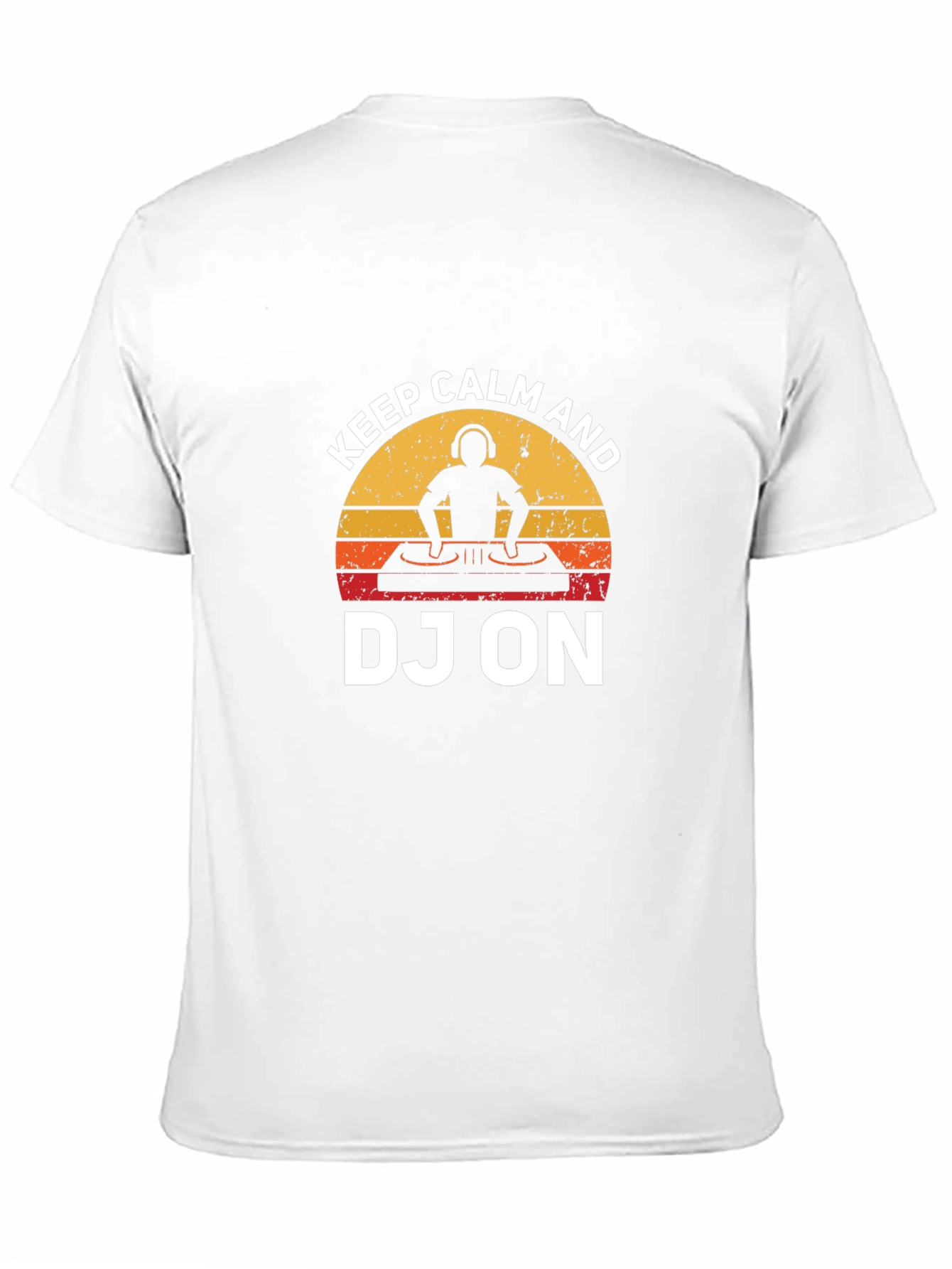 Keep Calm DJ On Graphic Tee - Black