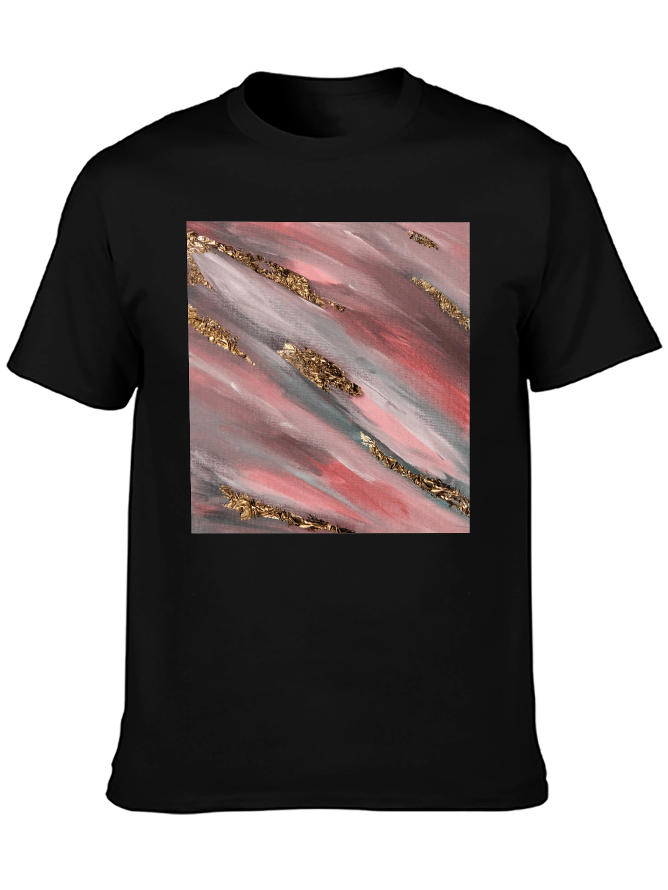 Abstract Gold Stroke T-Shirt