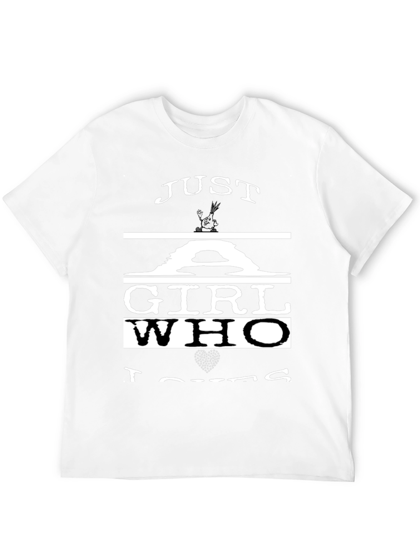Just A Girl Who Loves Onions T-Shirt - Black