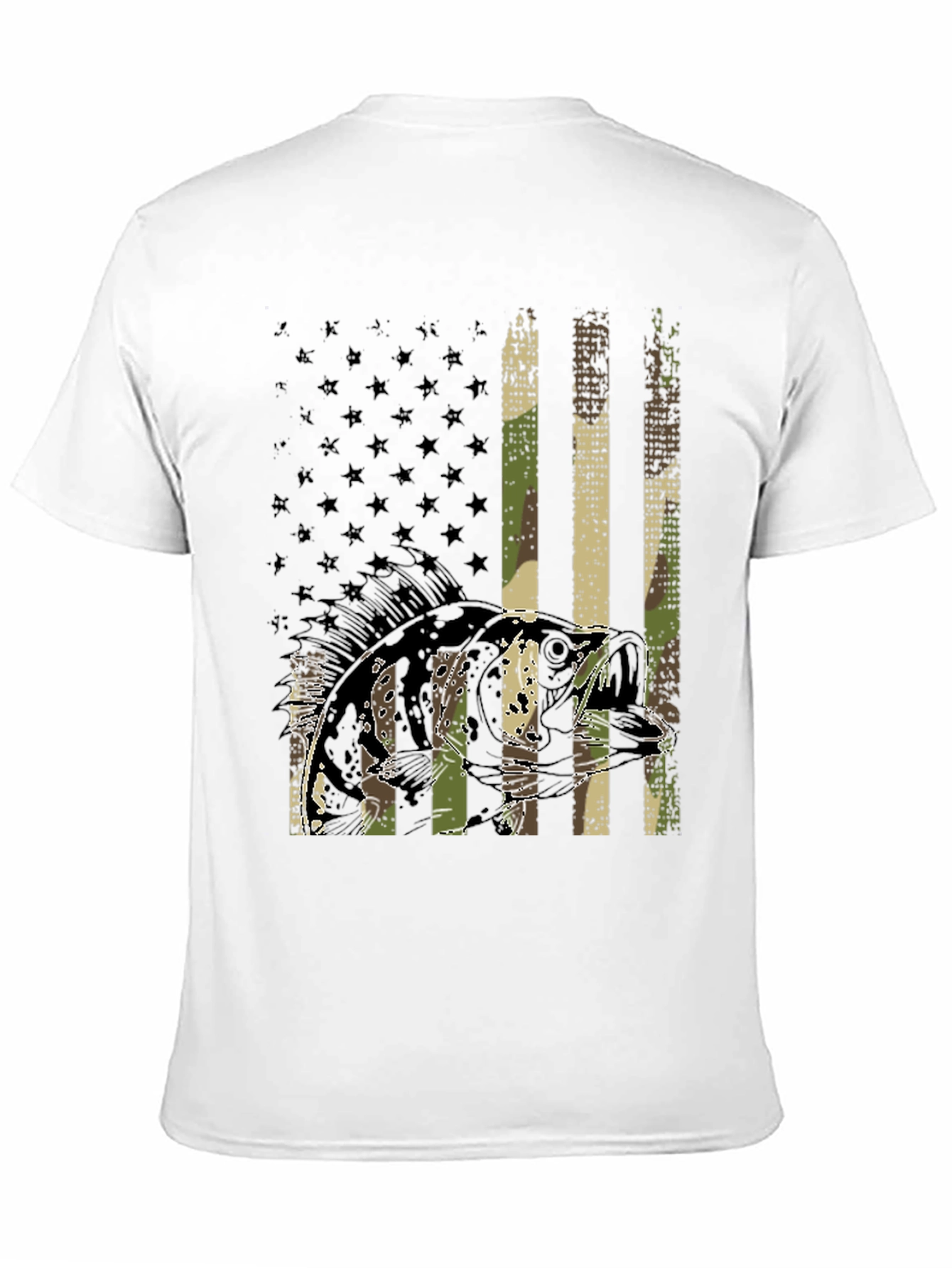 Fishing Flag Graphic T-Shirt