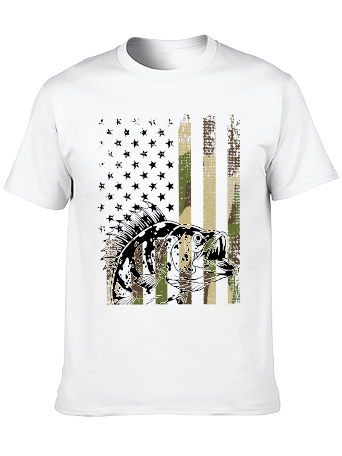 Fishing Flag Graphic T-Shirt