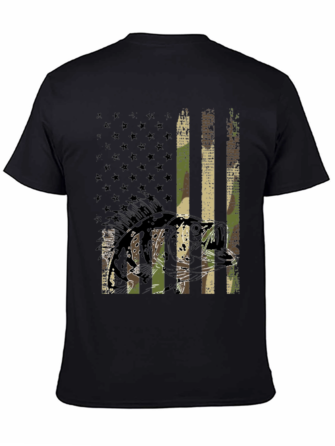 Fishing Flag Graphic T-Shirt