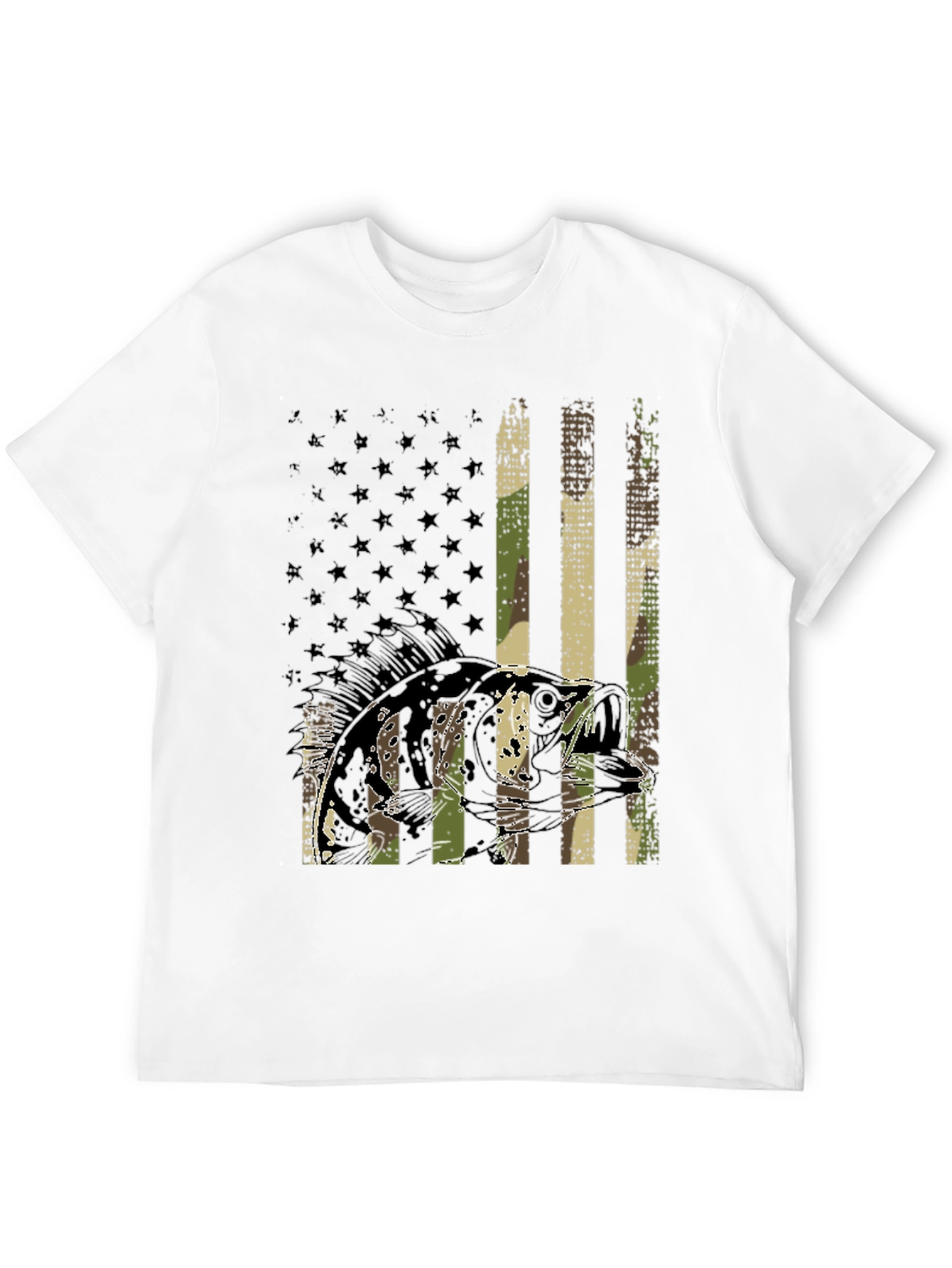 Fishing Flag Graphic T-Shirt