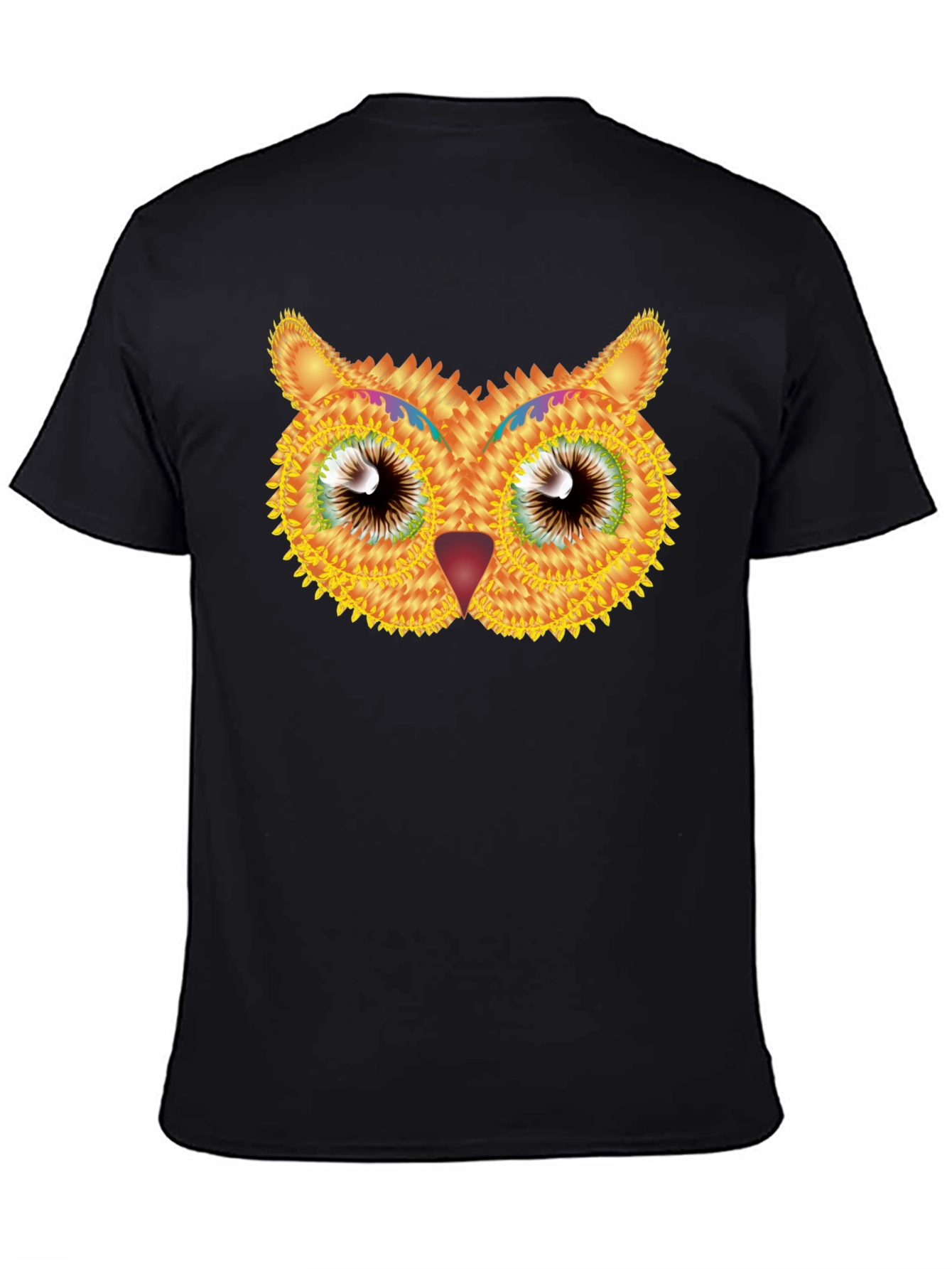Owl Graphic Black T-Shirt