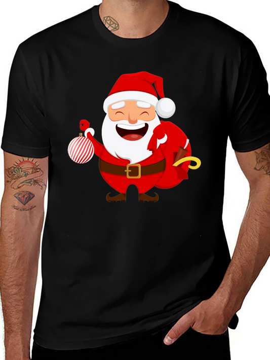 Festive Santa Graphic T-Shirt