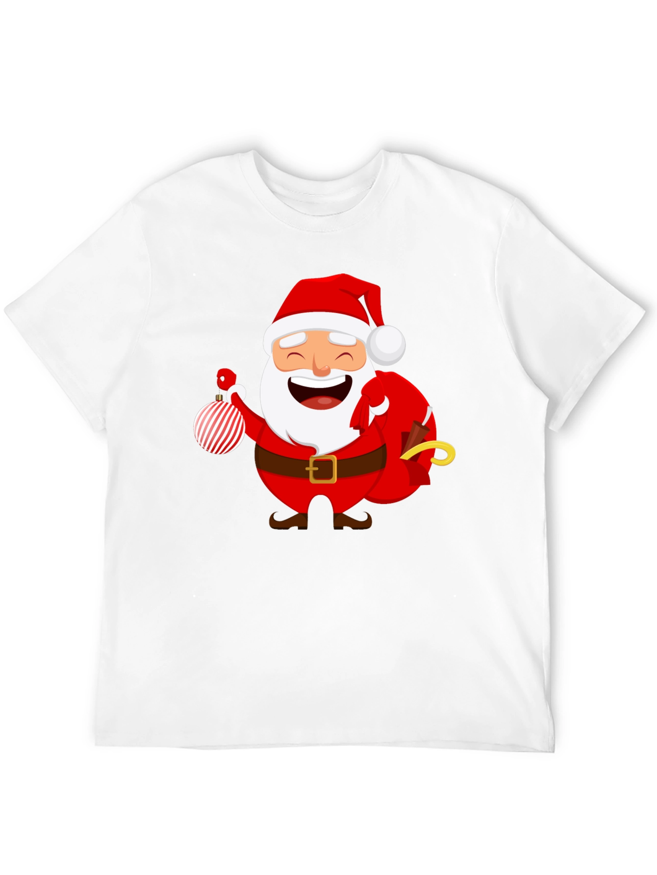 Festive Santa Graphic T-Shirt
