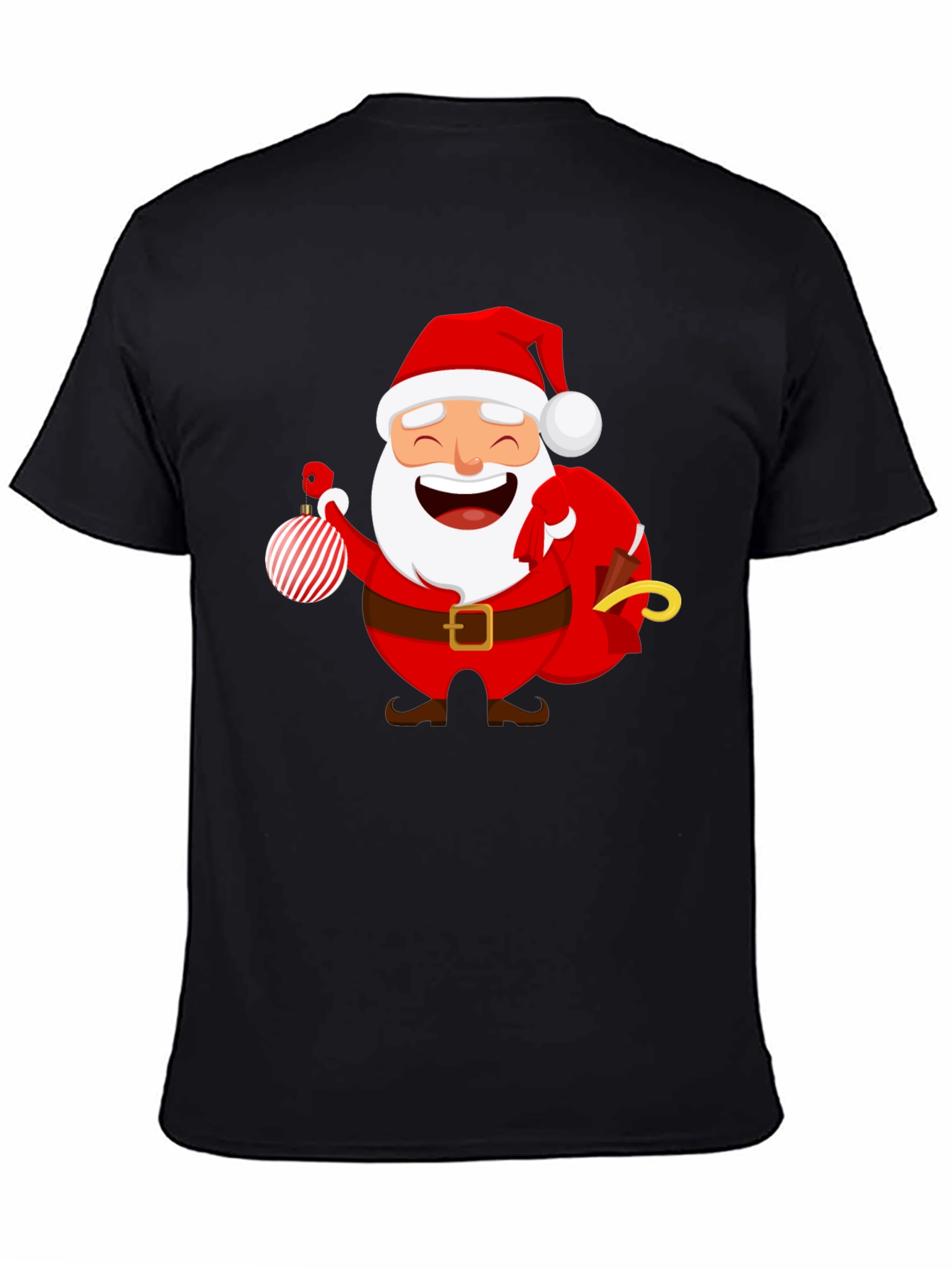 Festive Santa Graphic T-Shirt