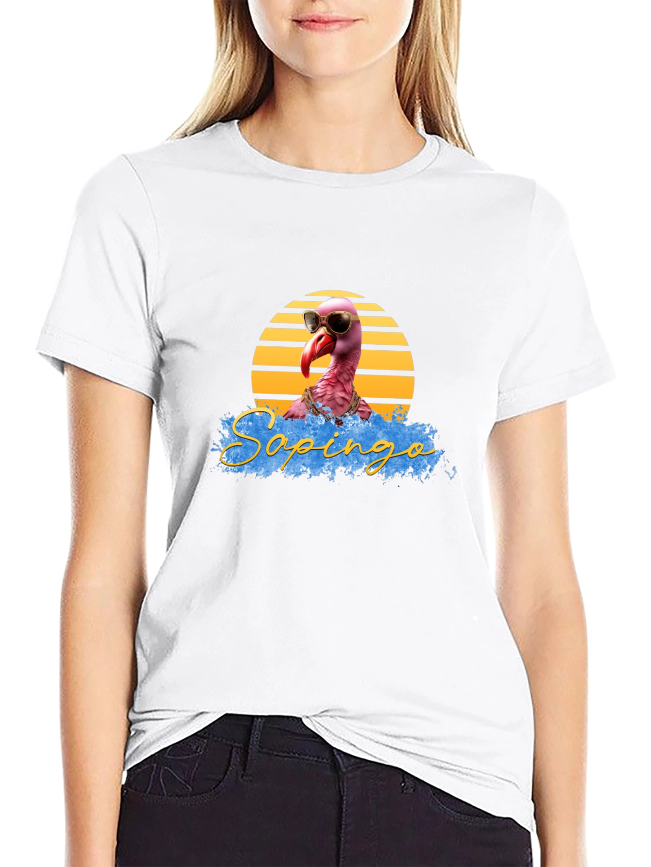 Cool Flamingo Graphic Tee