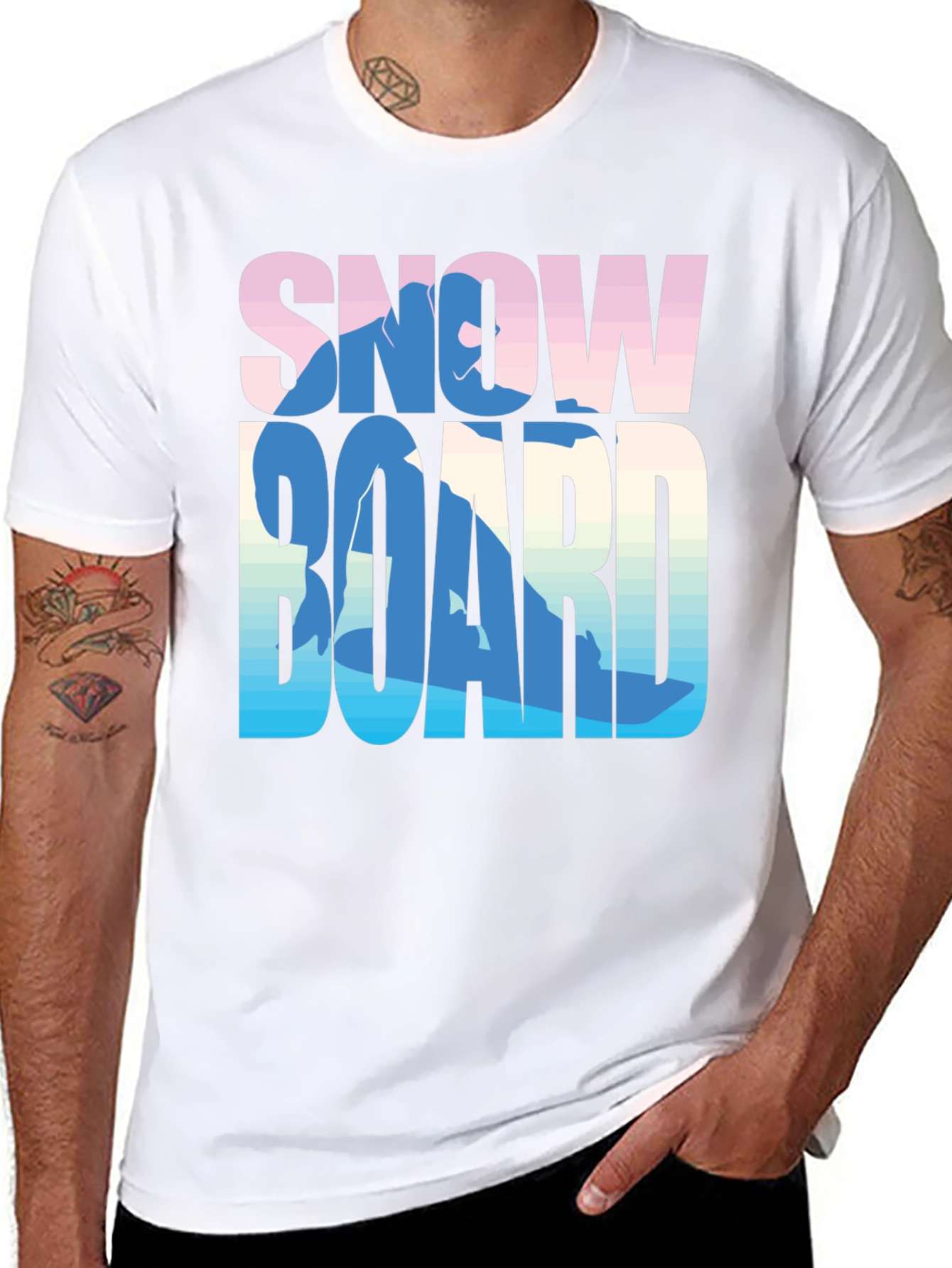 Snowboard Graphic Tee - Stylish Comfort