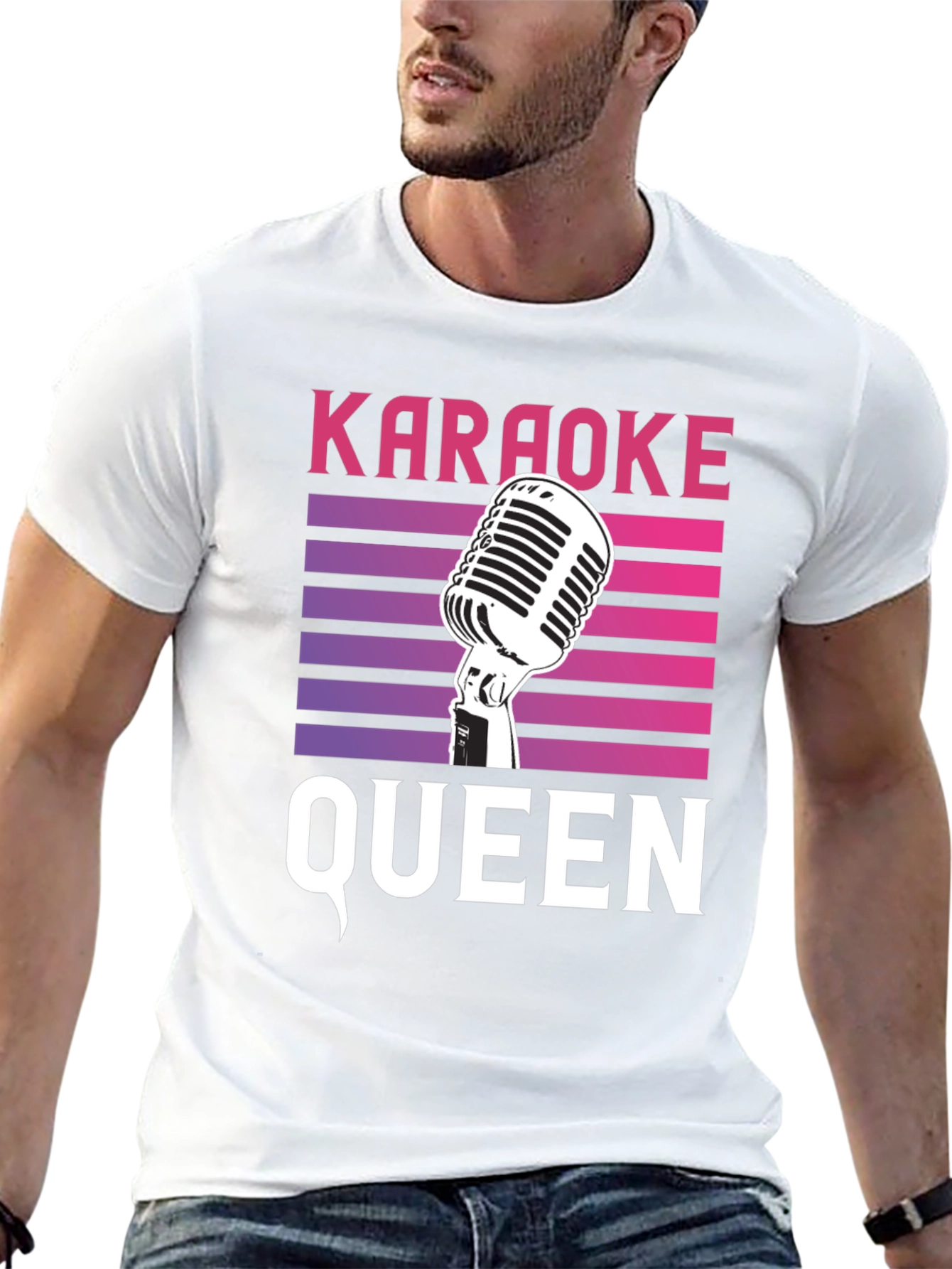 Karaoke Queen Retro T-Shirt