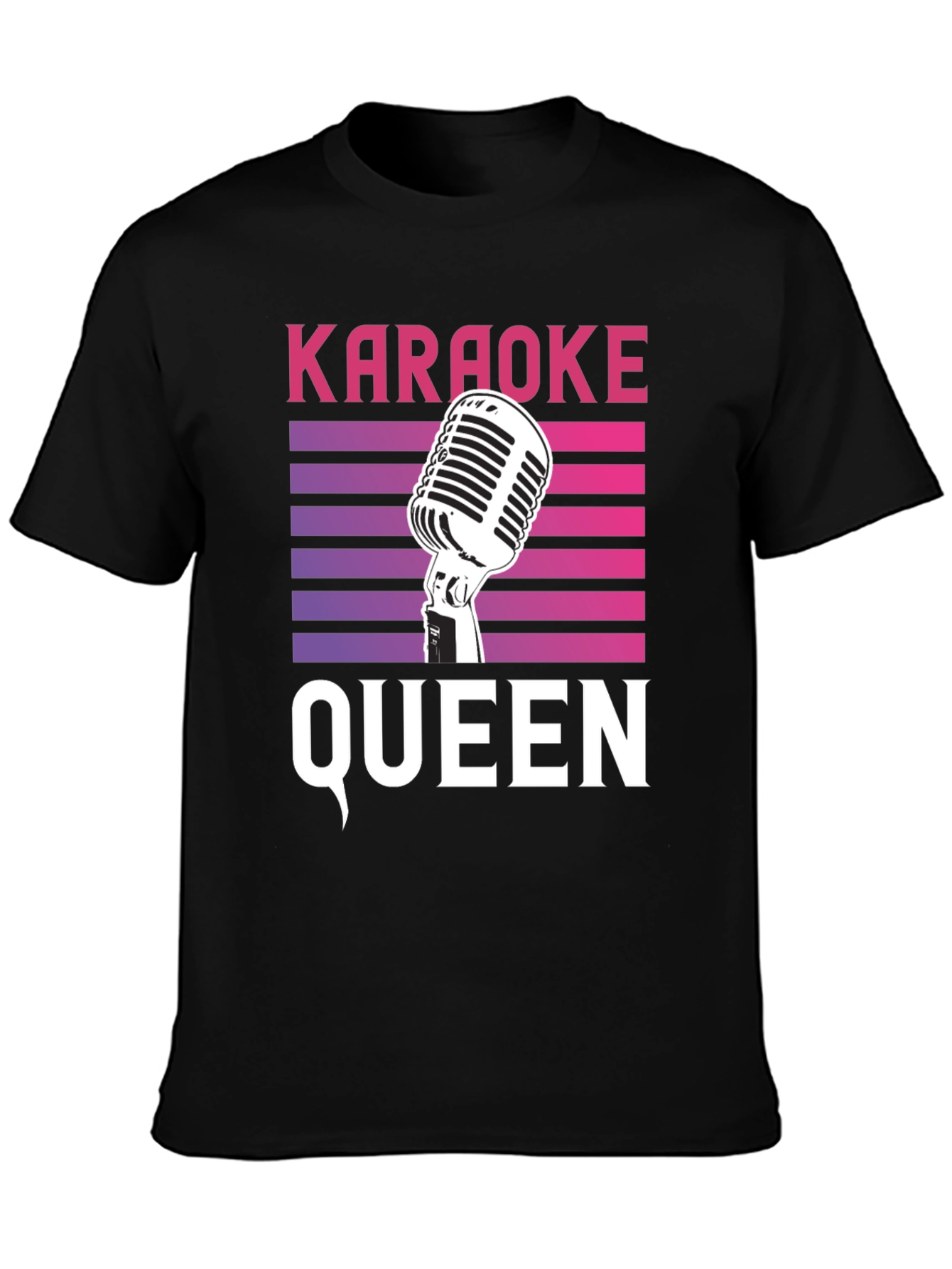 Karaoke Queen Retro T-Shirt
