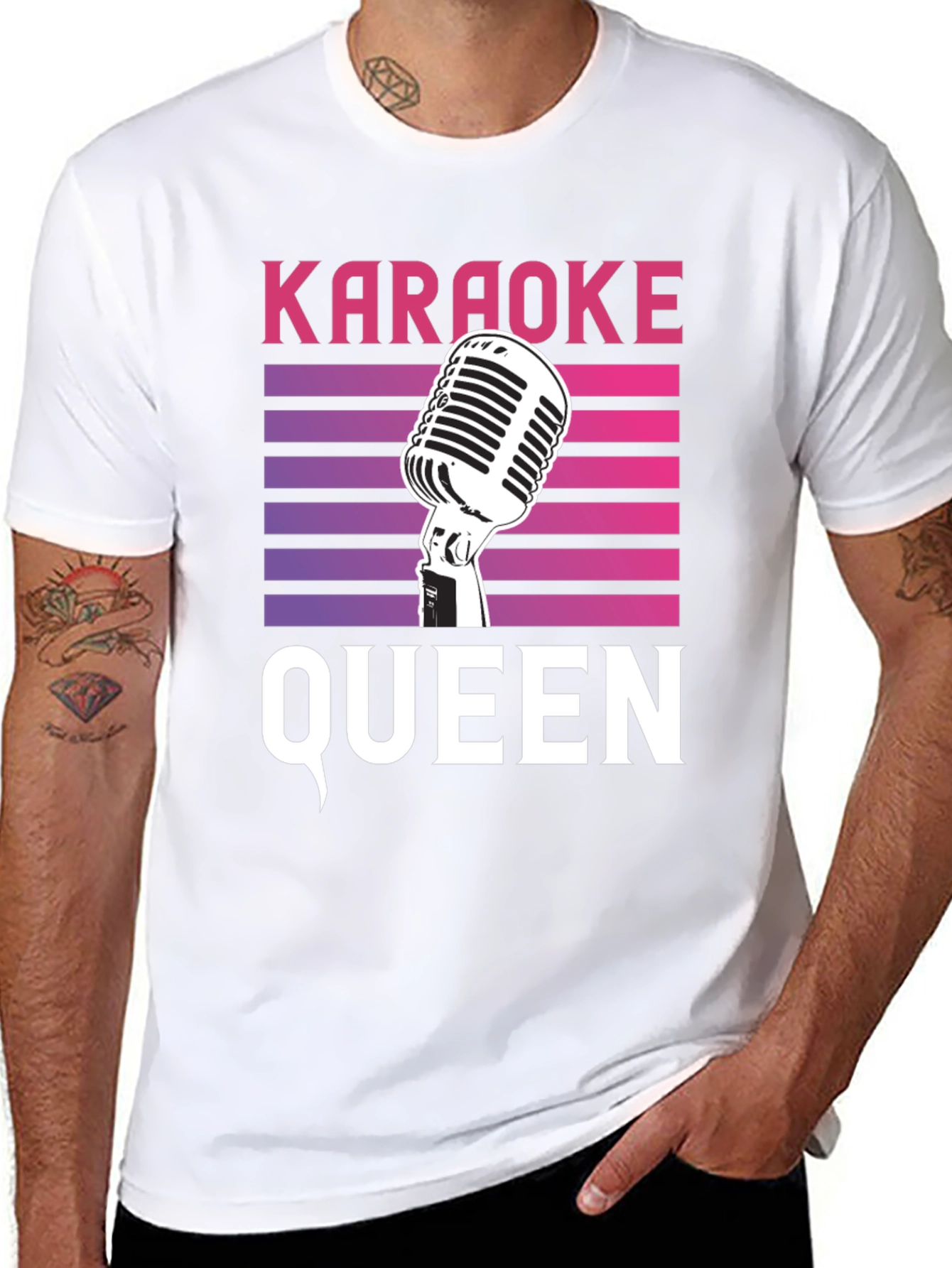 Karaoke Queen Retro T-Shirt