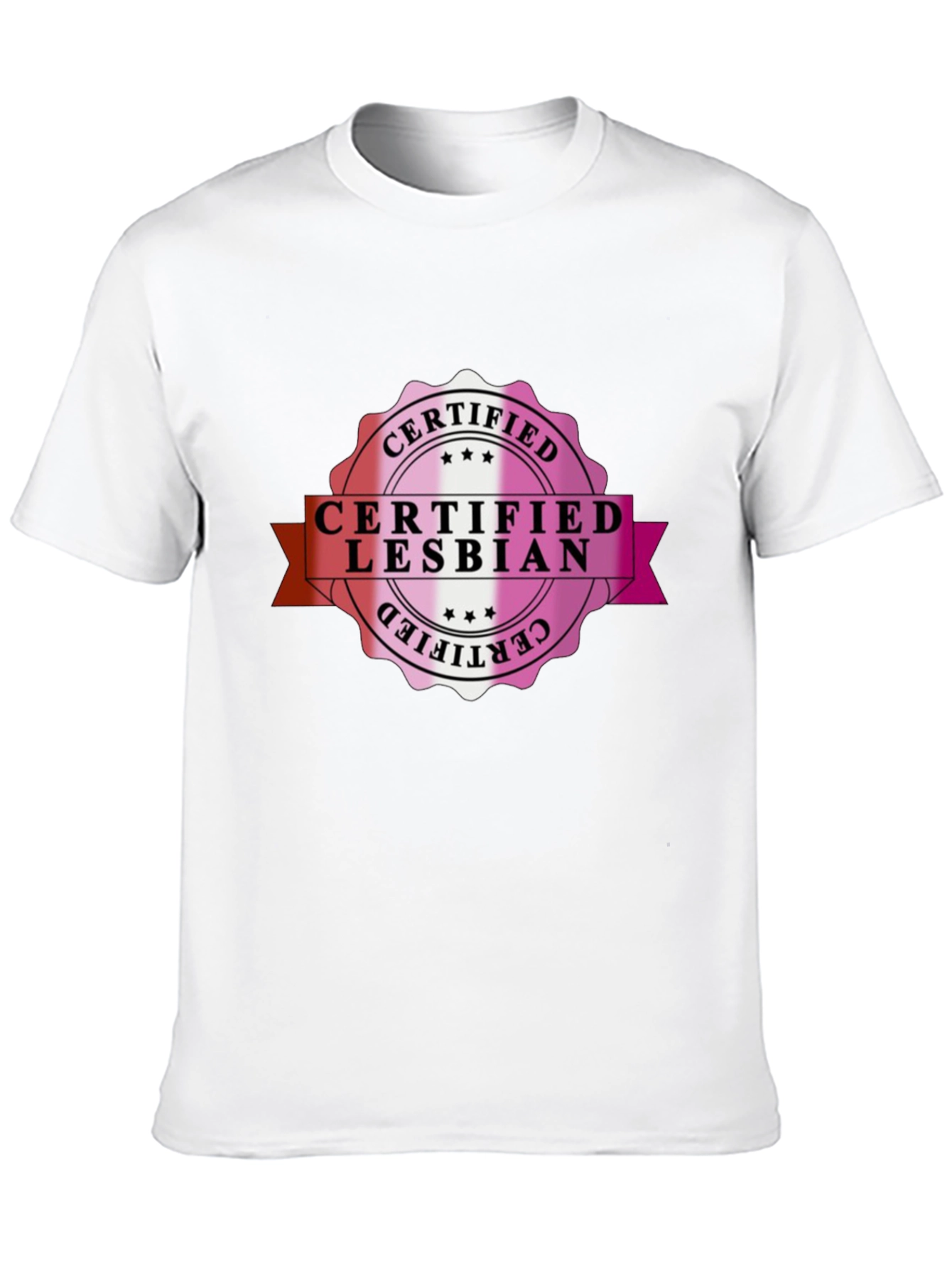 Certified Lesbian Black T-Shirt