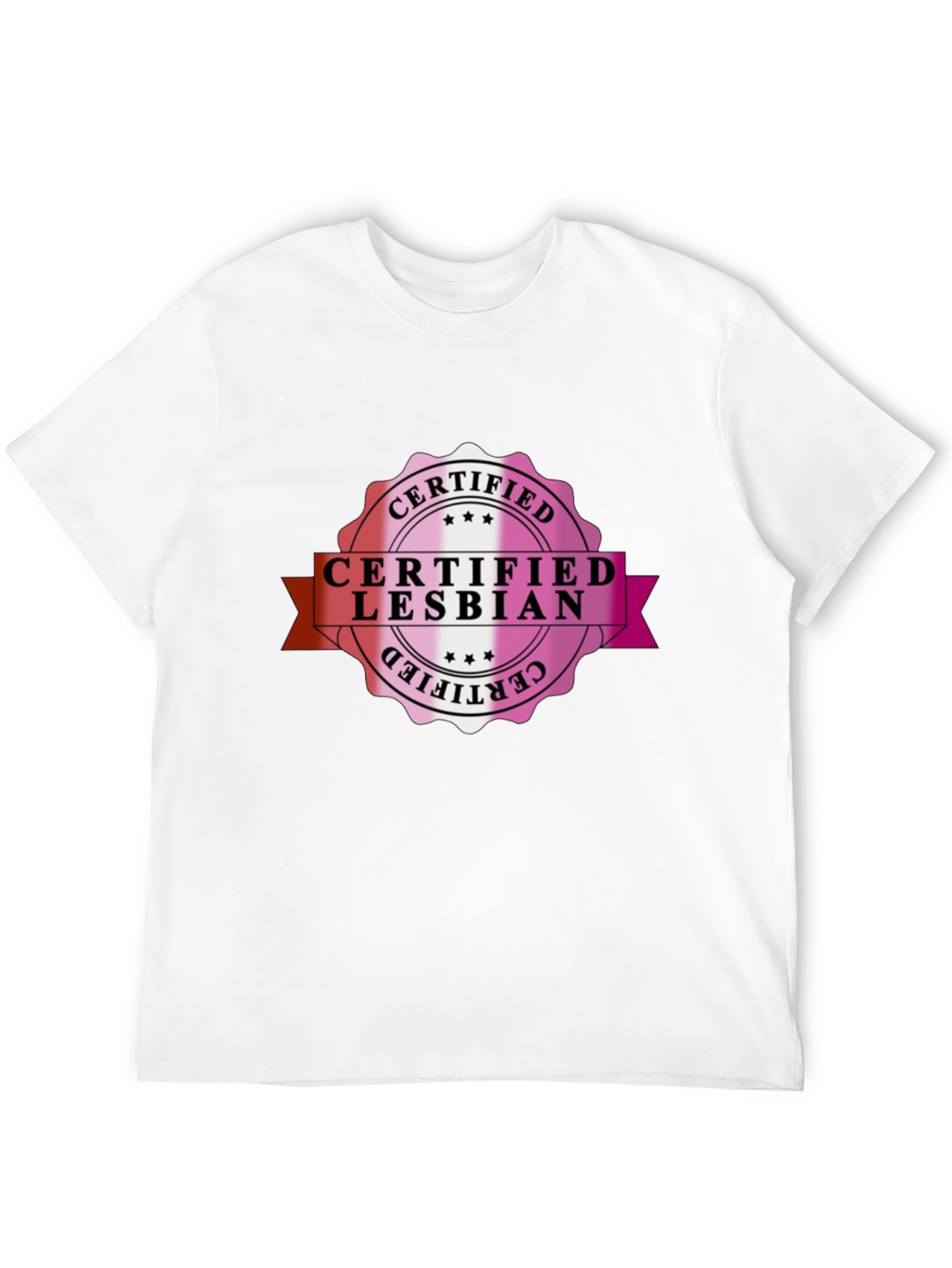 Certified Lesbian Black T-Shirt