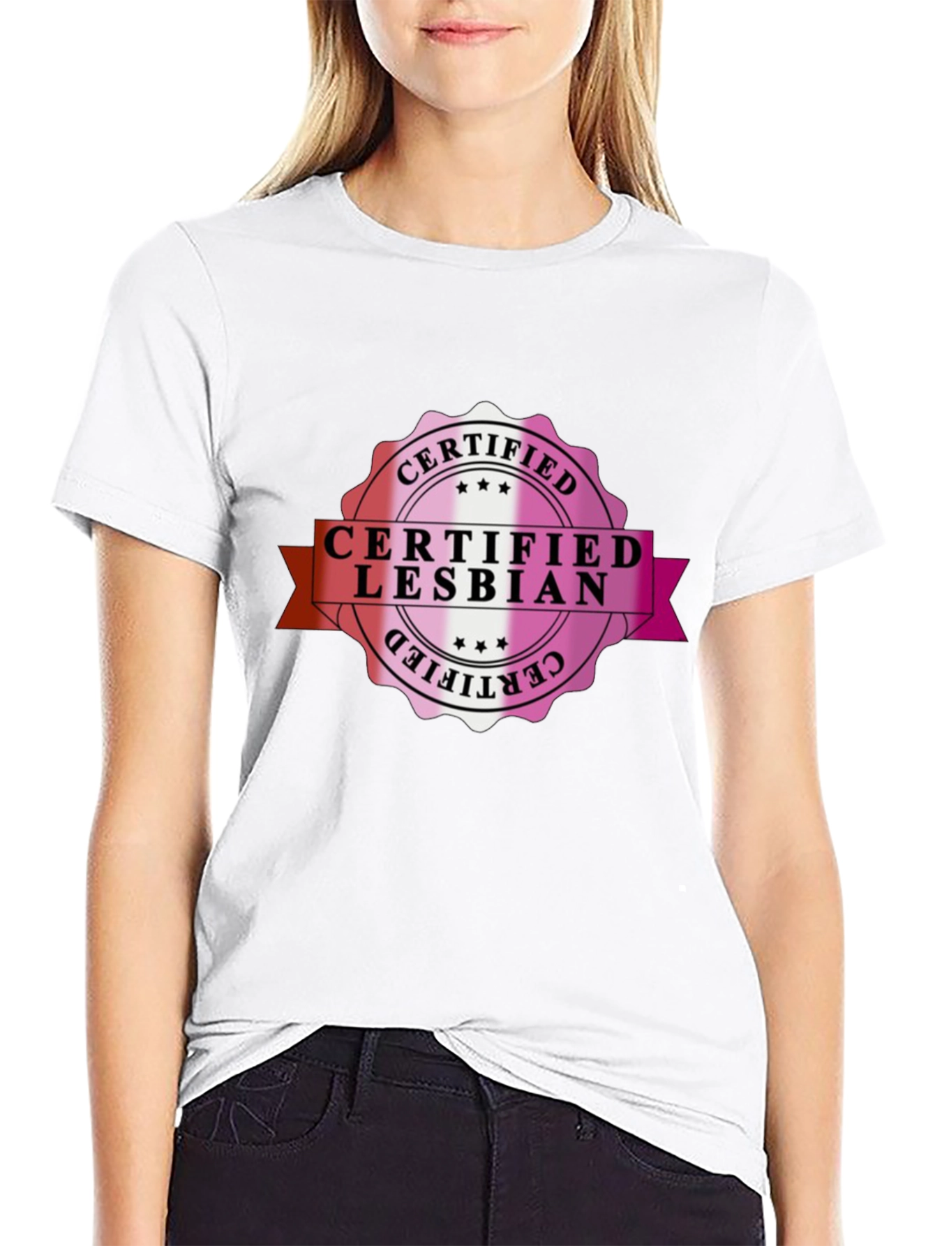Certified Lesbian Black T-Shirt