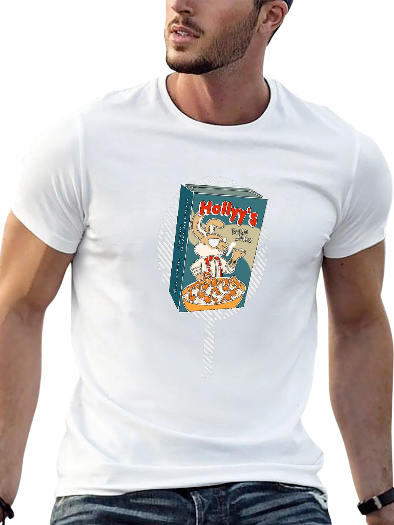 Hollyys Cereal Tee - Retro Cartoon Style