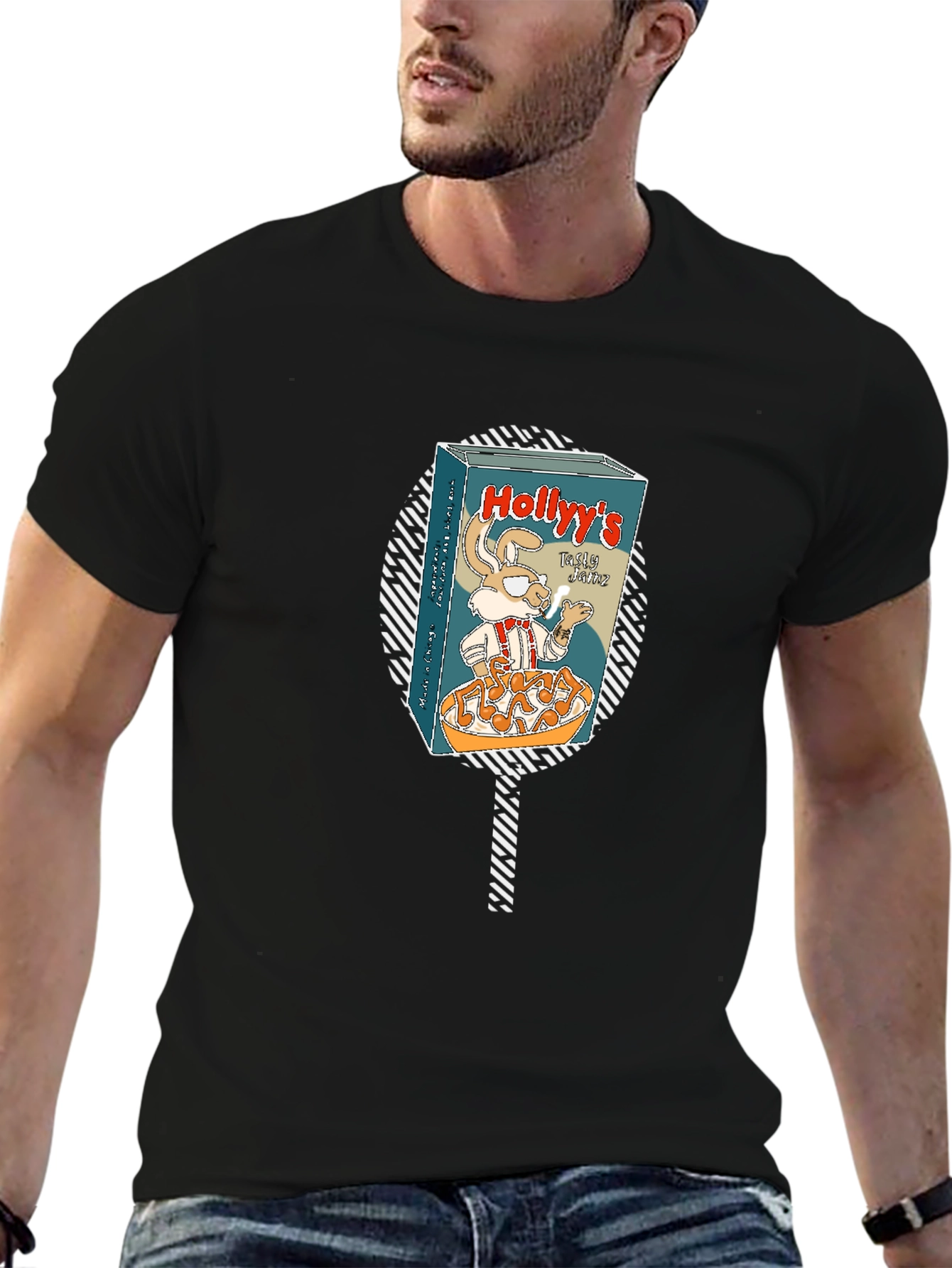 Hollyys Cereal Tee - Retro Cartoon Style