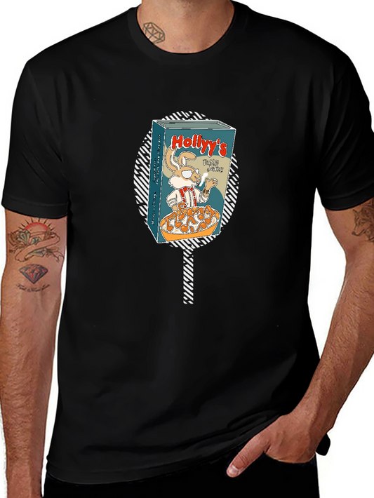 Hollyys Cereal Tee - Retro Cartoon Style