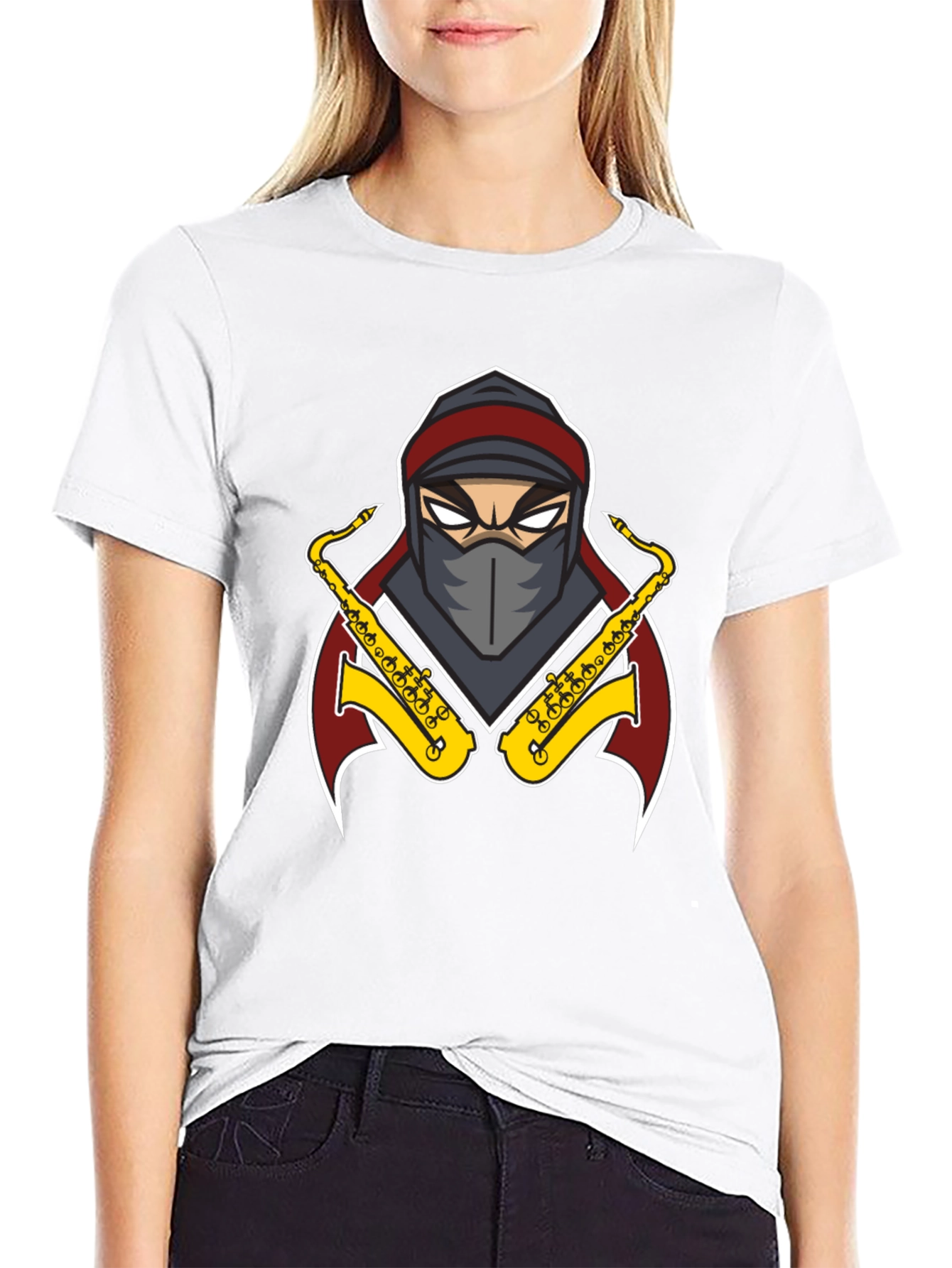Ninja Sax T-Shirt - Cool Graphic Tee