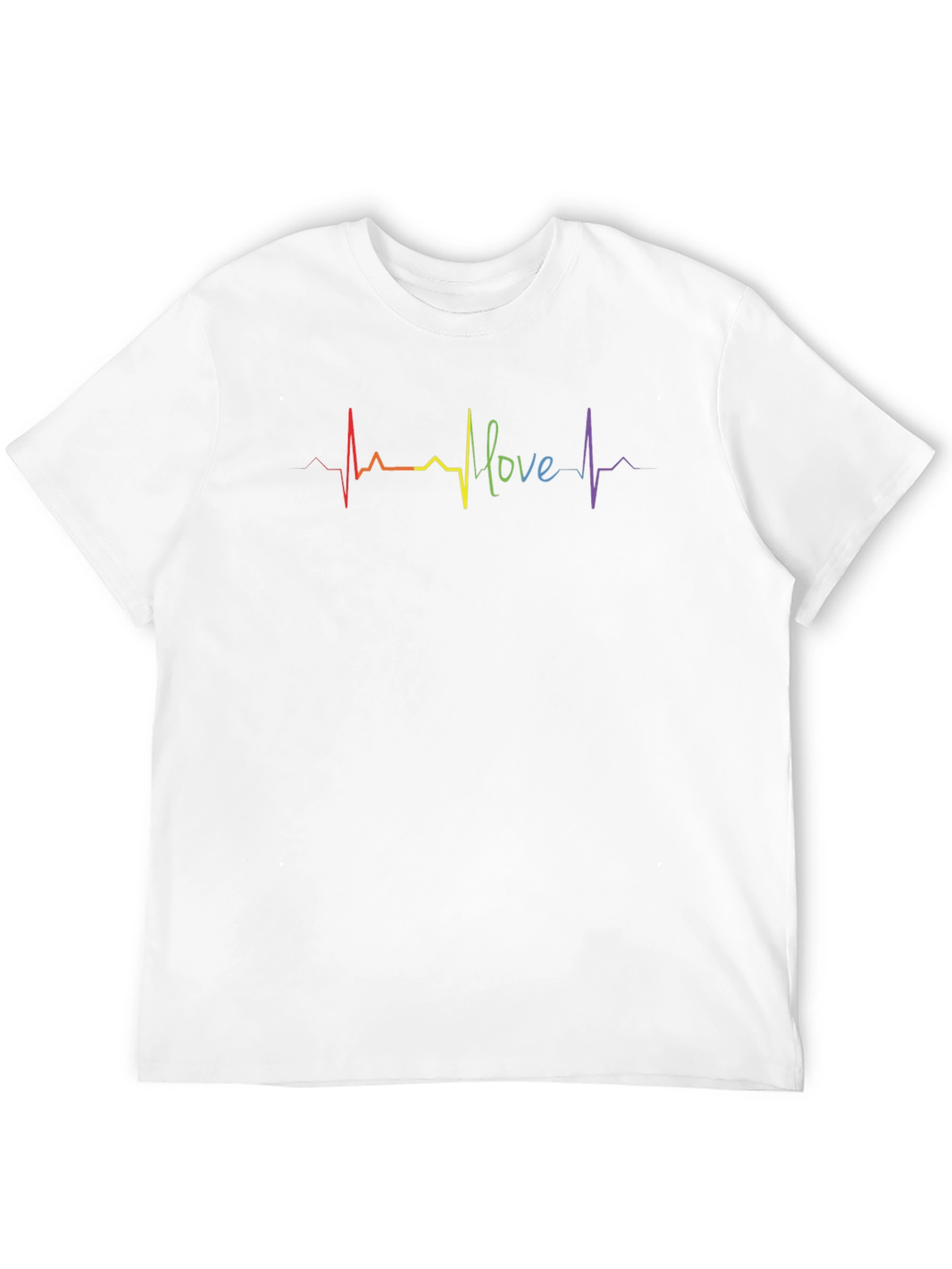 Love Heartbeat Graphic Tee - Pride Month T-Shirt