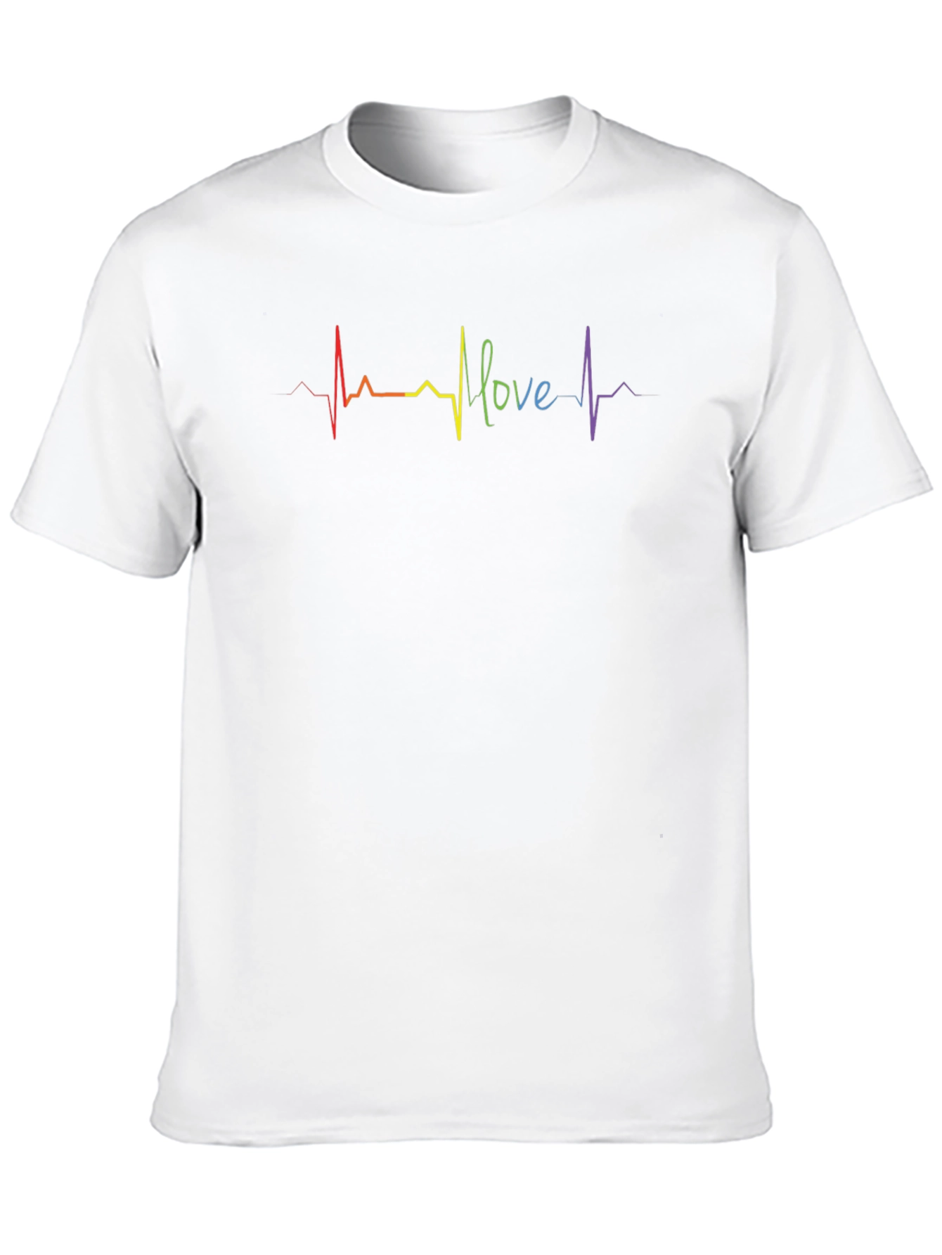 Love Heartbeat Graphic Tee - Pride Month T-Shirt