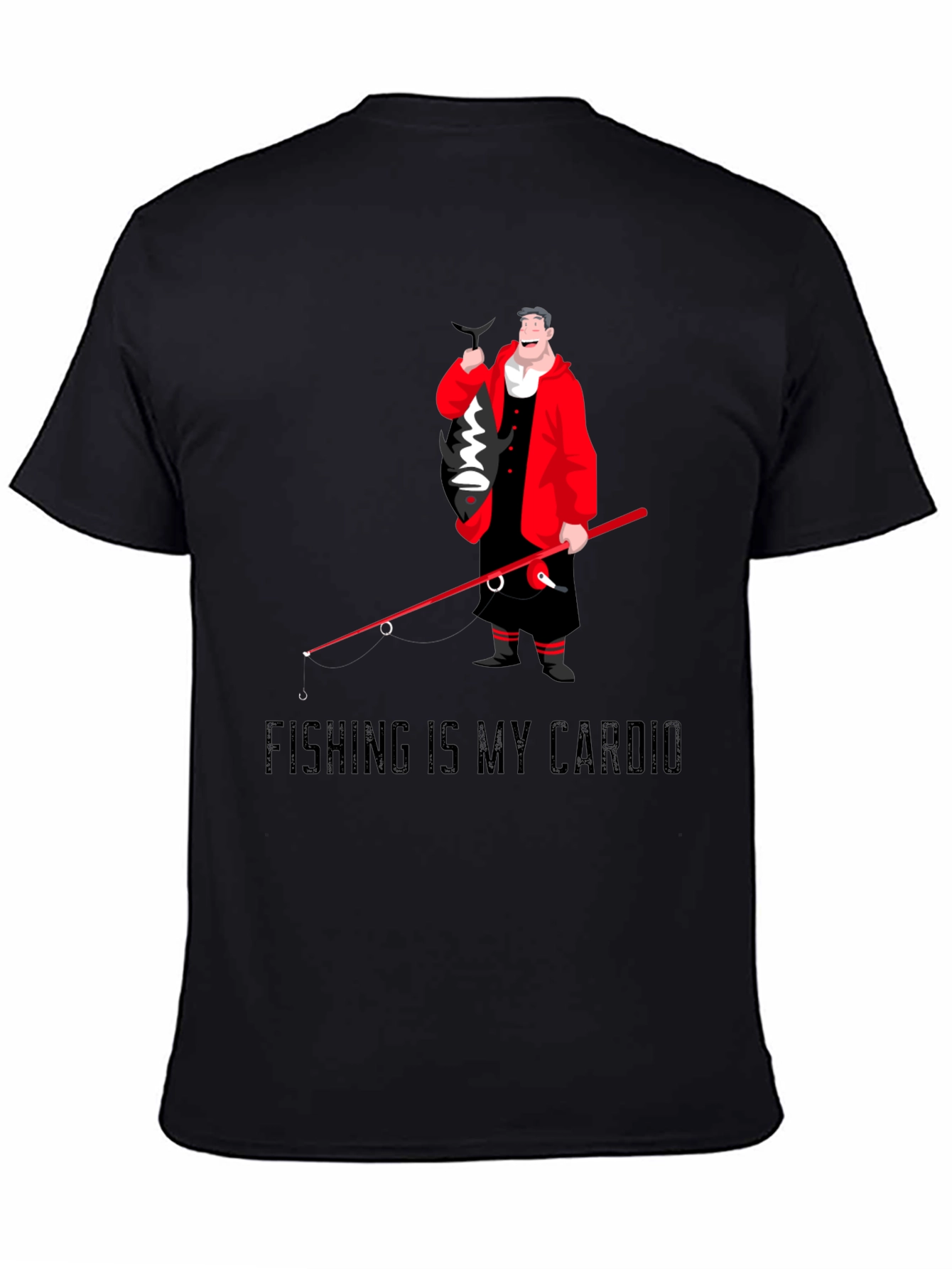Fishing Is My Cardio Mens T-Shirt