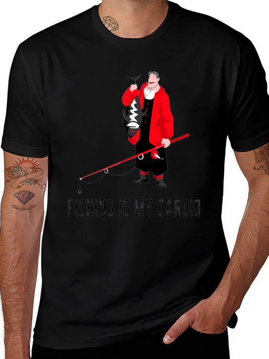 Fishing Is My Cardio Mens T-Shirt