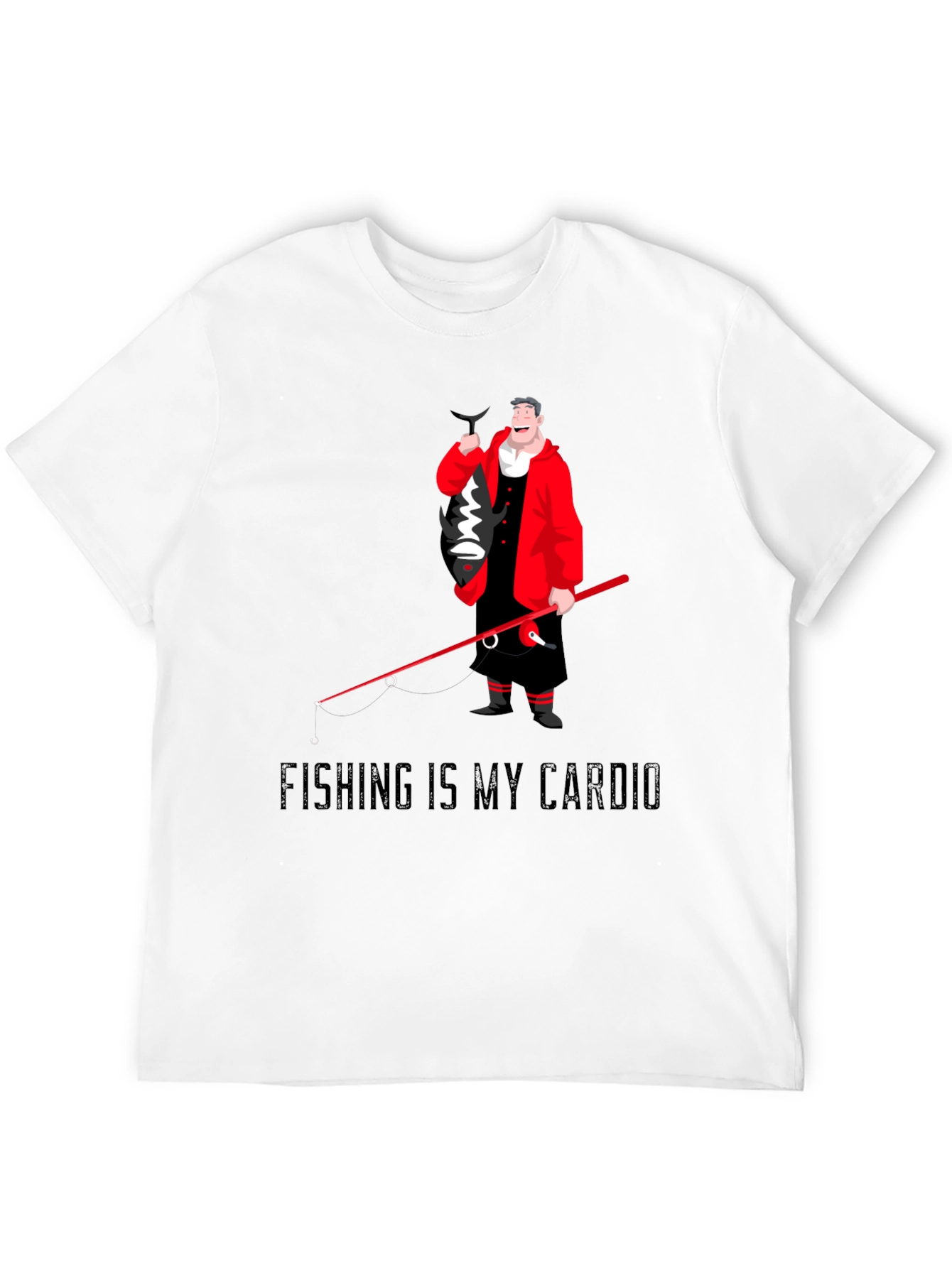 Fishing Is My Cardio Mens T-Shirt