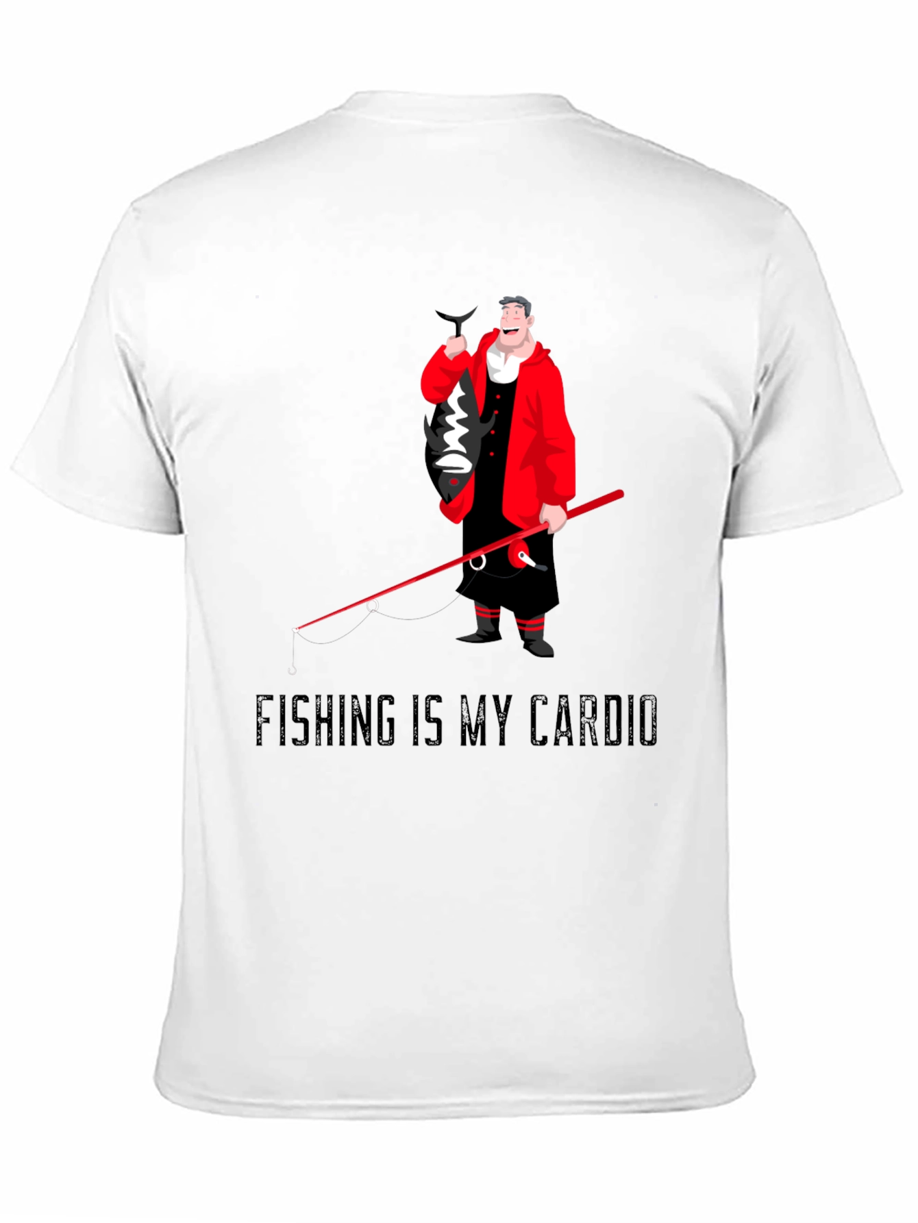 Fishing Is My Cardio Mens T-Shirt