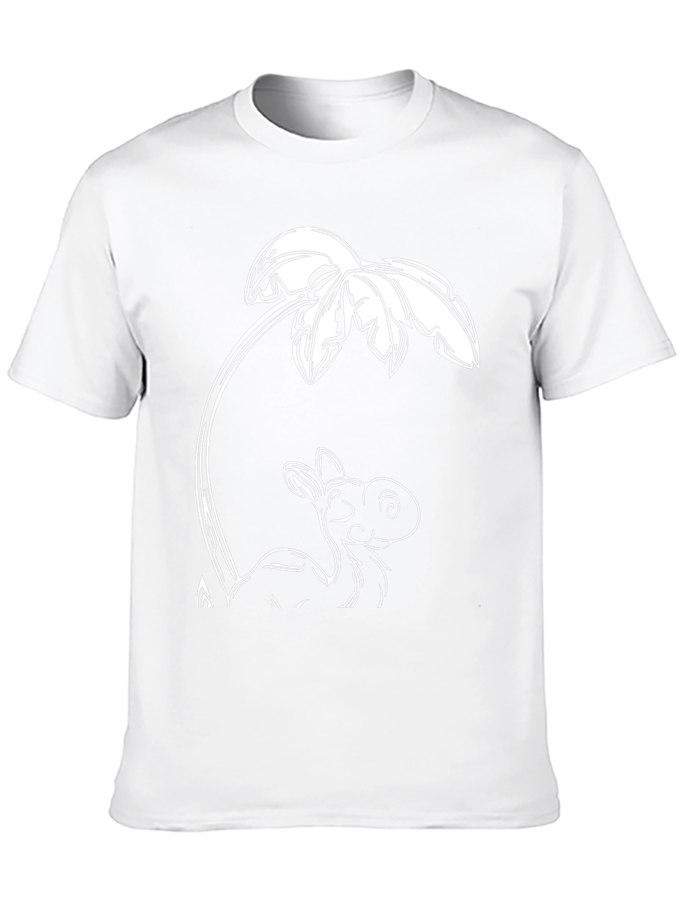 Camel Under Palm Tree Graphic T-Shirt - Black