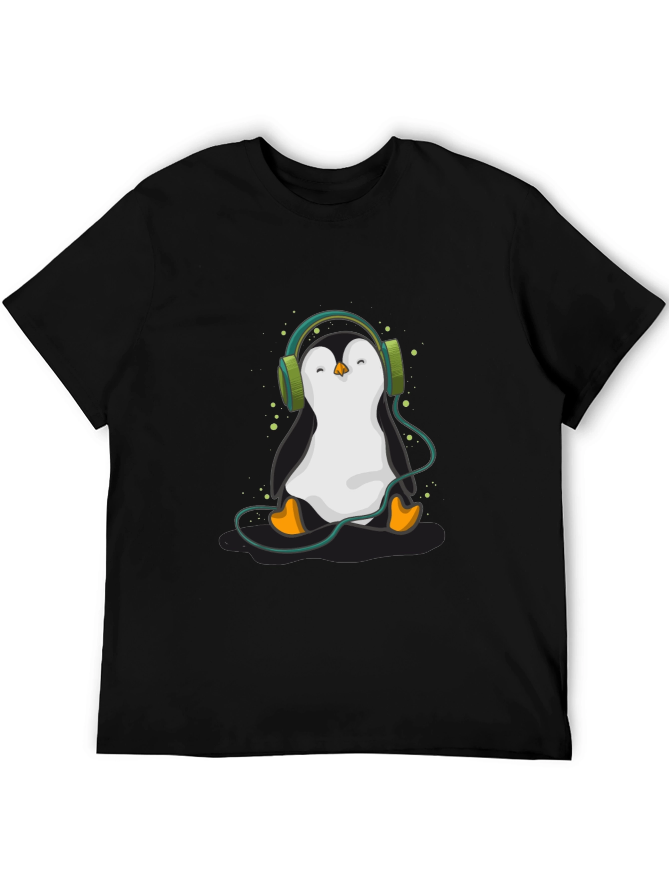 Penguin Headphone Graphic Tee