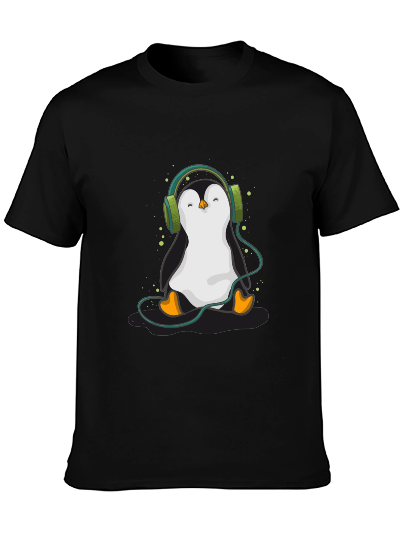 Penguin Headphone Graphic Tee