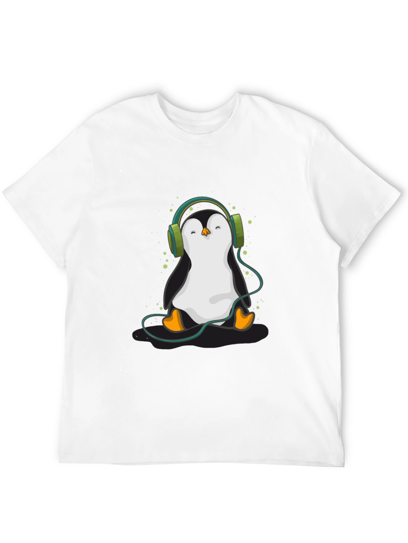 Penguin Headphone Graphic Tee