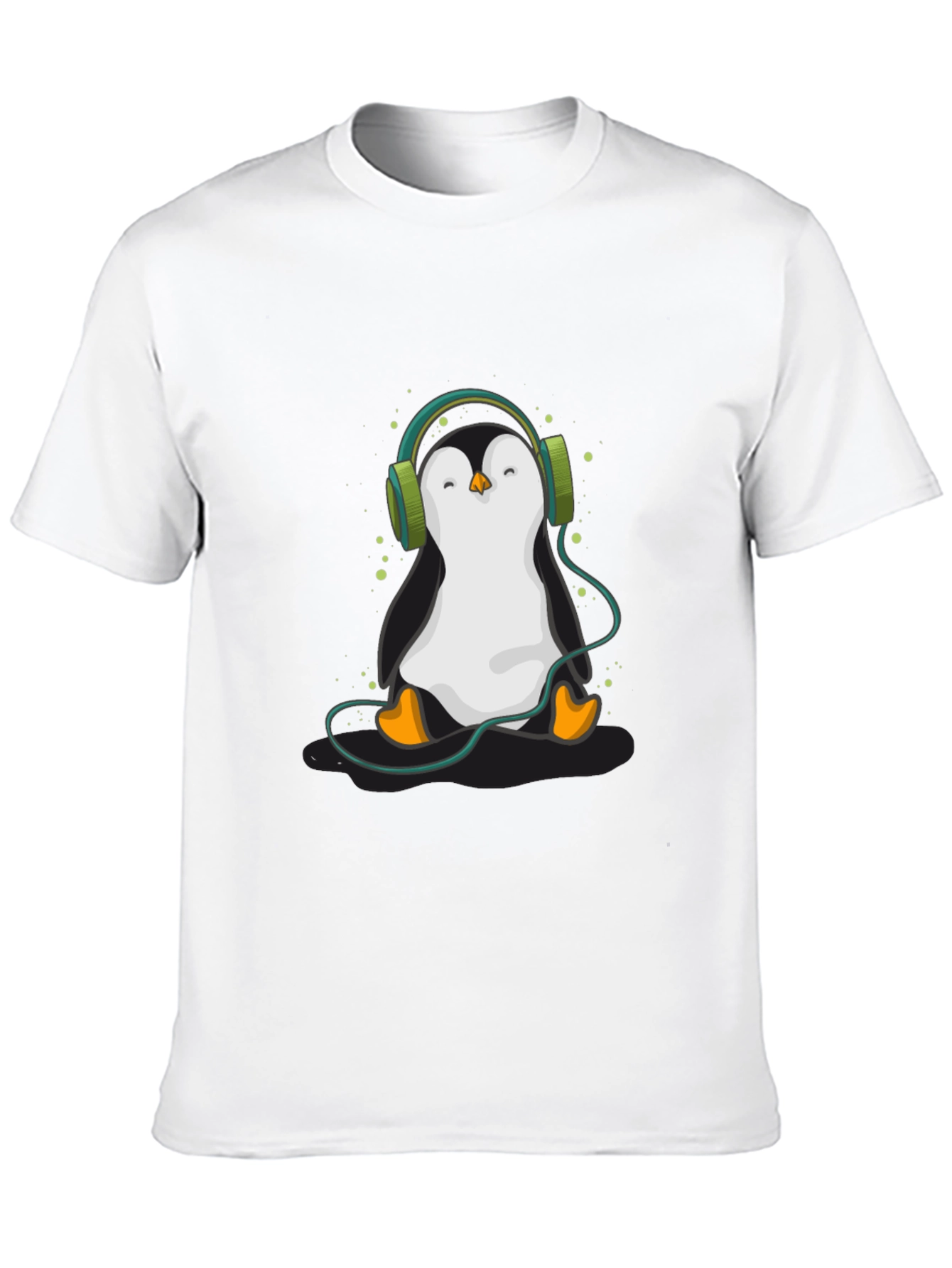 Penguin Headphone Graphic Tee
