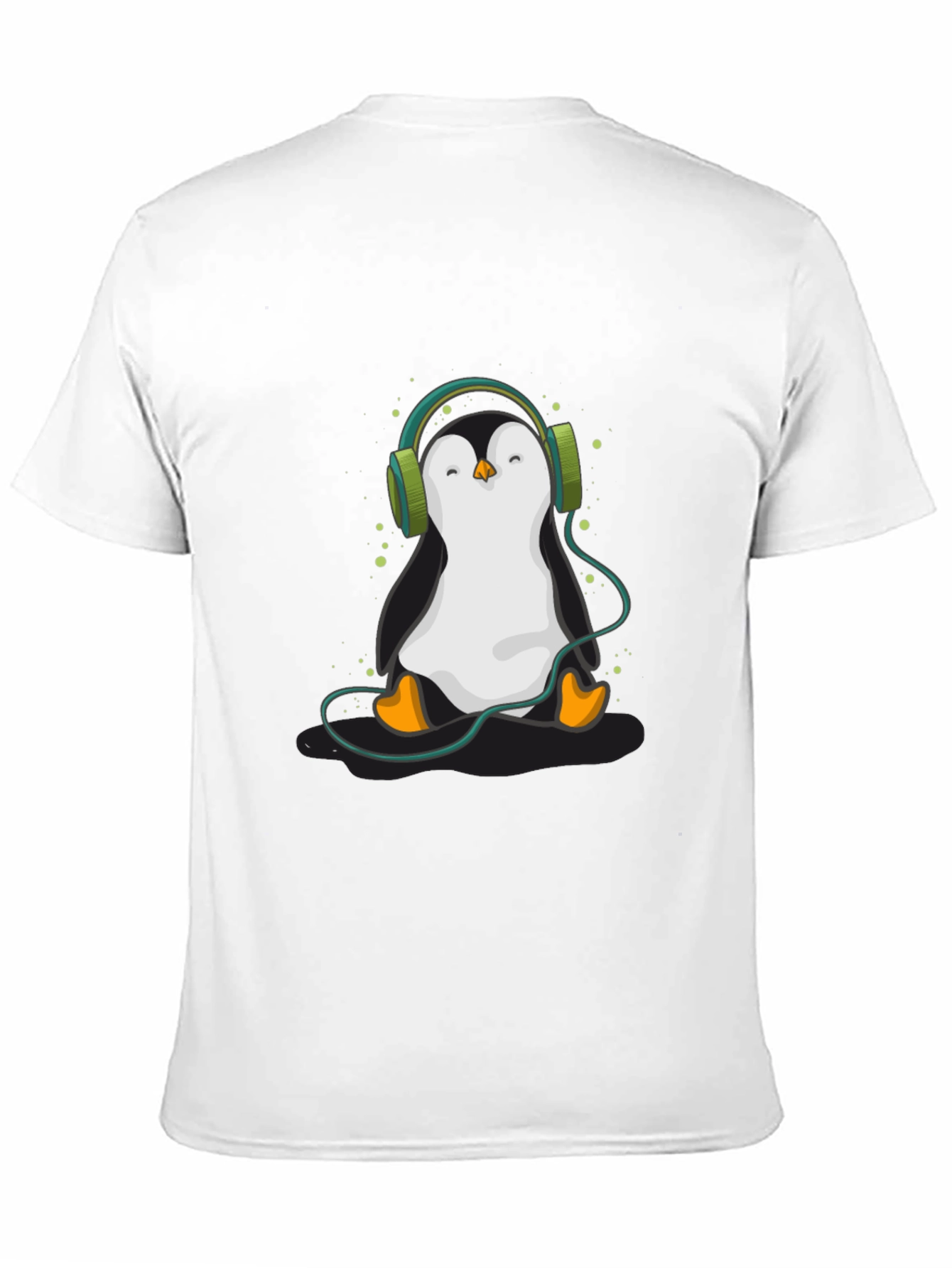 Penguin Headphone Graphic Tee