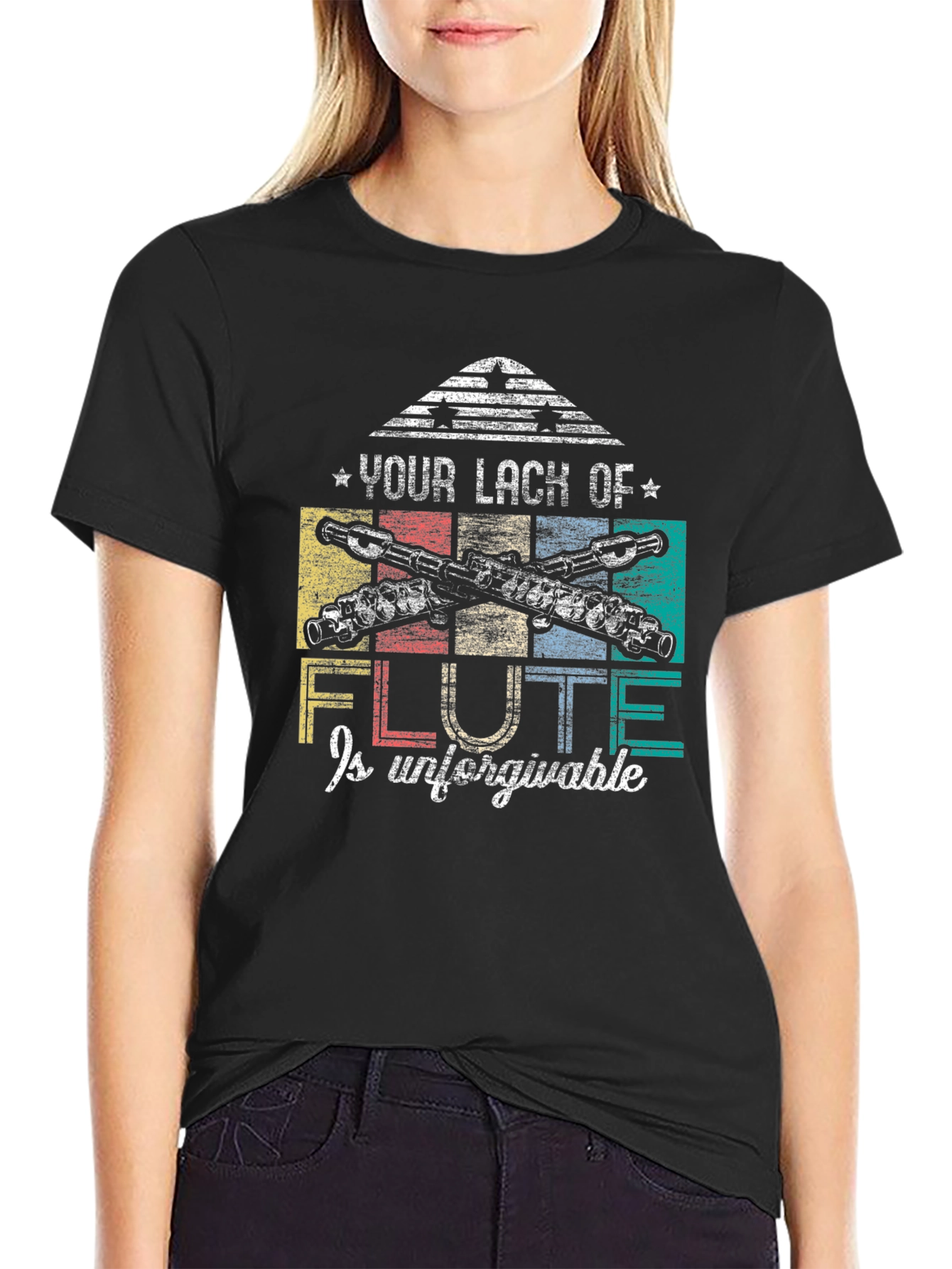 Flute Lover T-Shirt: Unforgivable Lack of Flute Tee